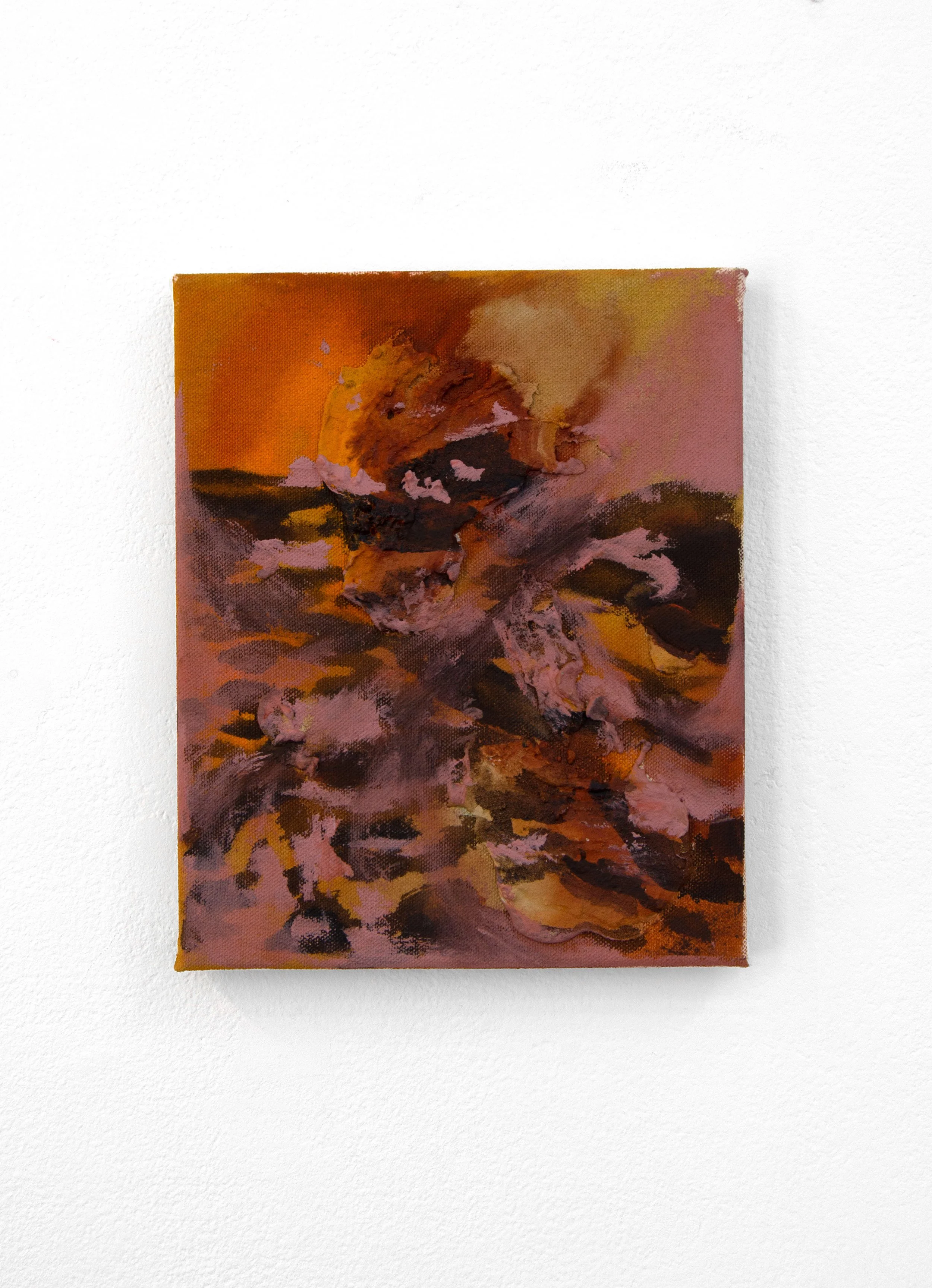 Across the Street, 16” x 20”, acrylic and oil pastel on canvas, $450