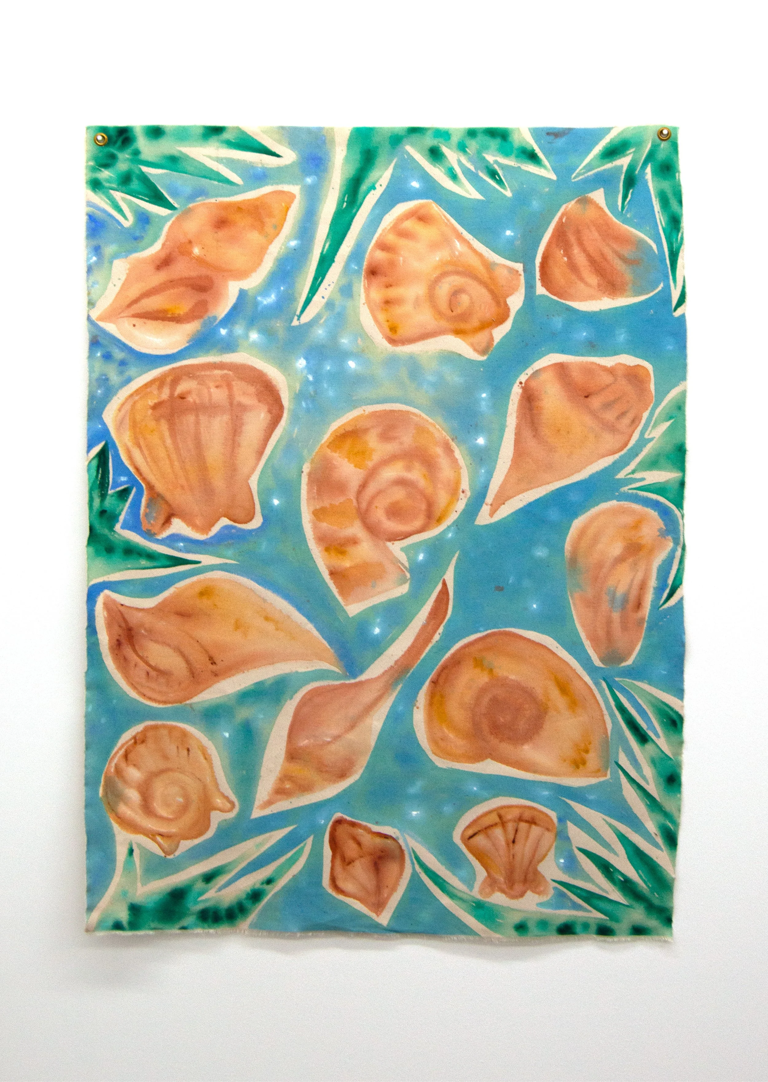 Las Conchas, acrylic on canvas, 2025, 33” x 47”, $800