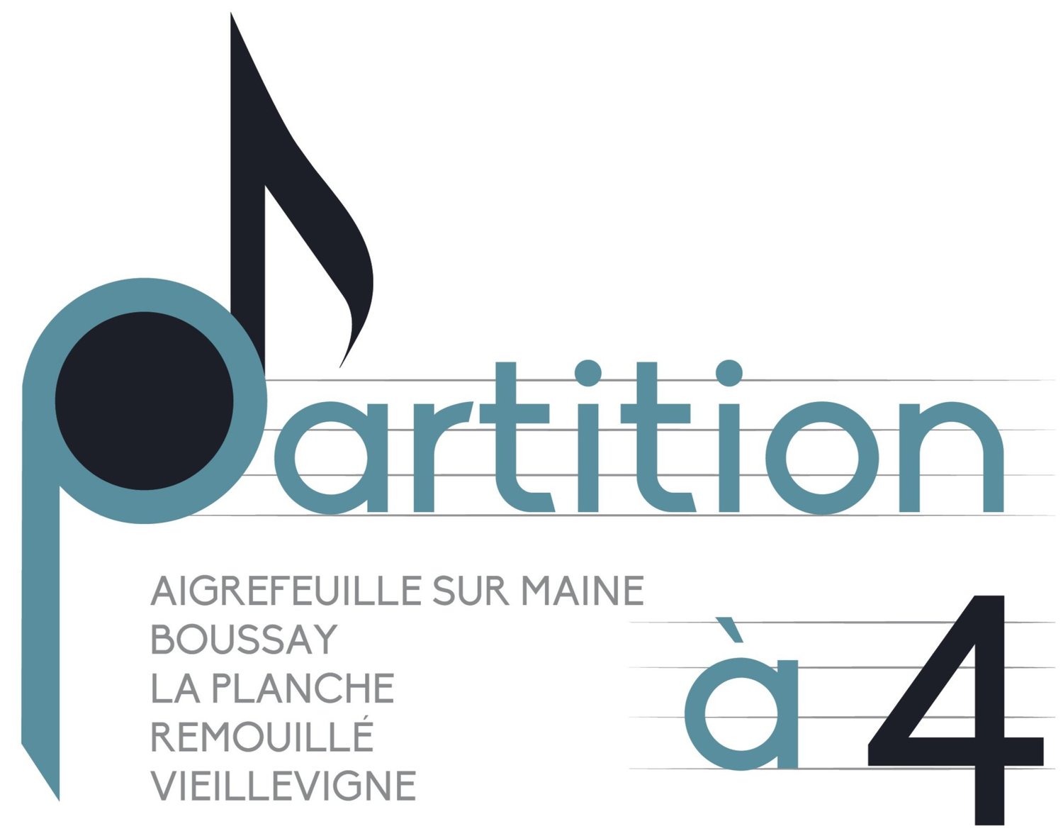 Partition à 4 - Ecole de Musique - Aigrefeuille, Boussay, La Planche, Remouillé, Vieillevigne, 