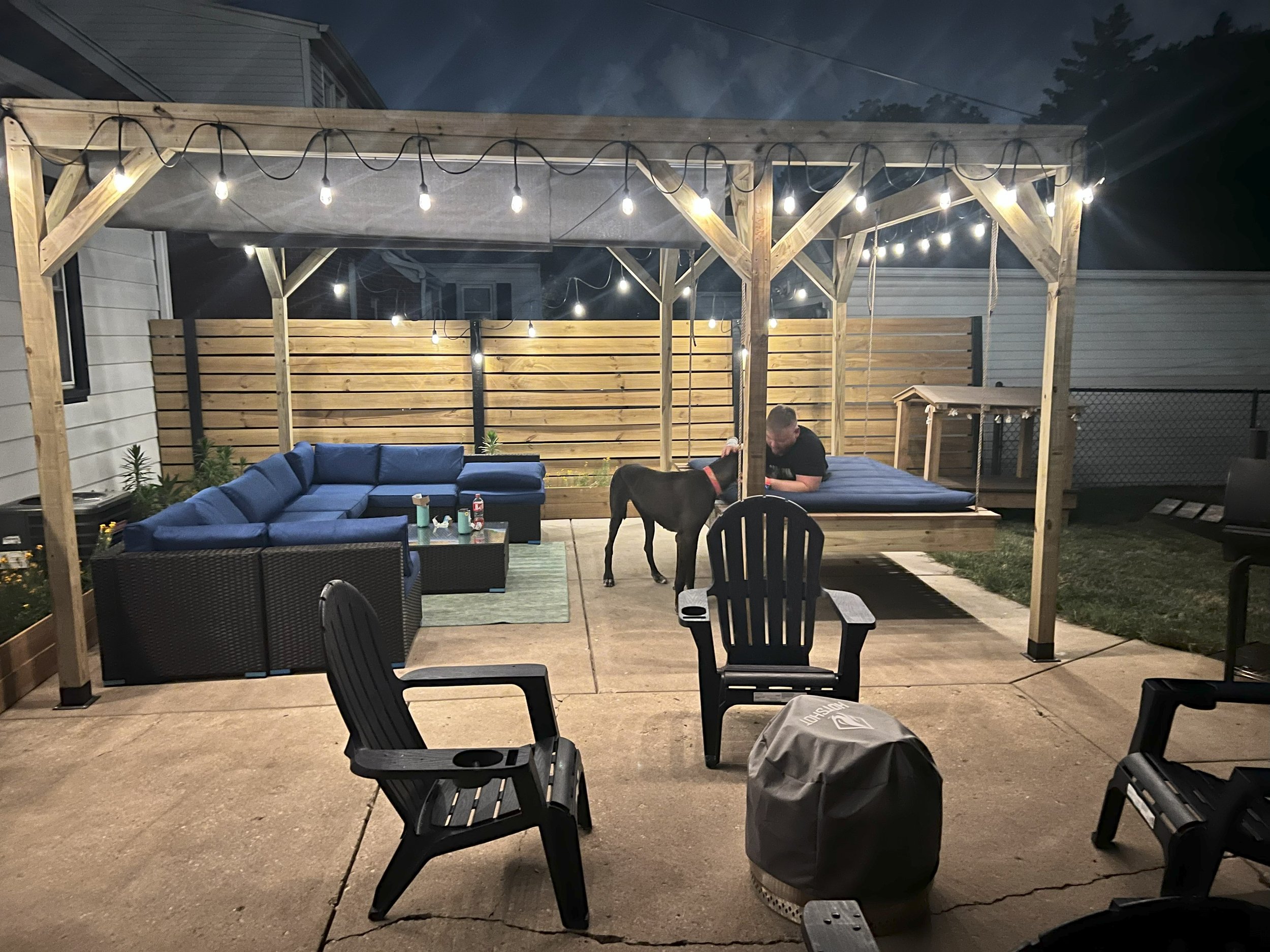 Pergola and Swinging Day Bed