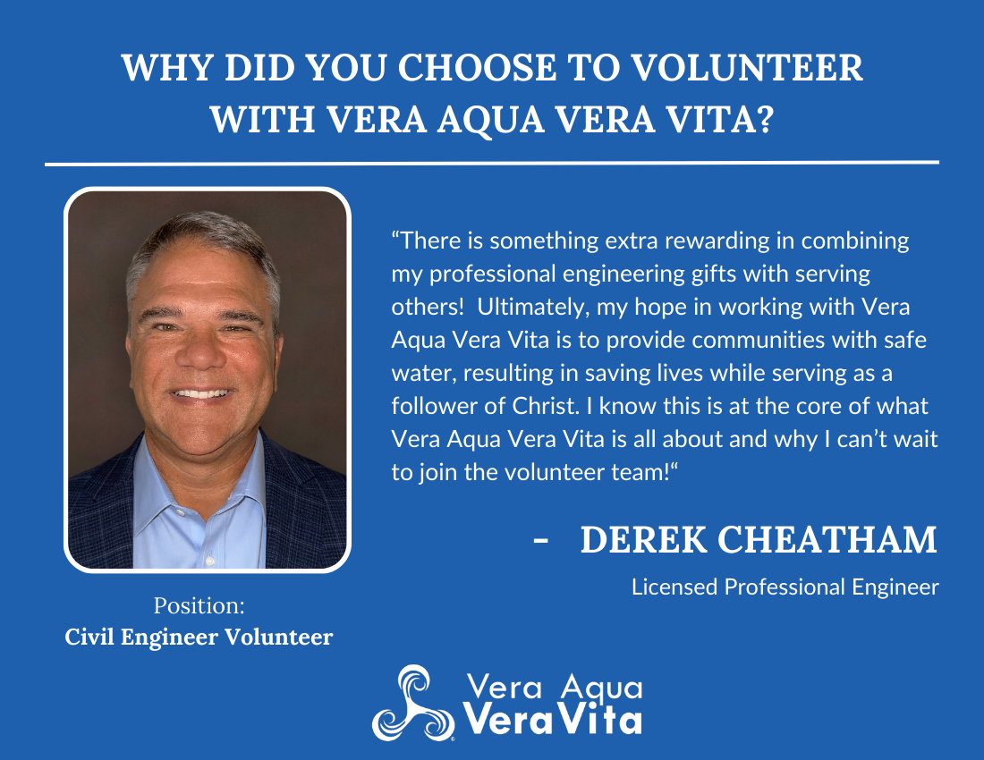 Derek Cheatham brings engineering expertise to our clean water!  (Copy)