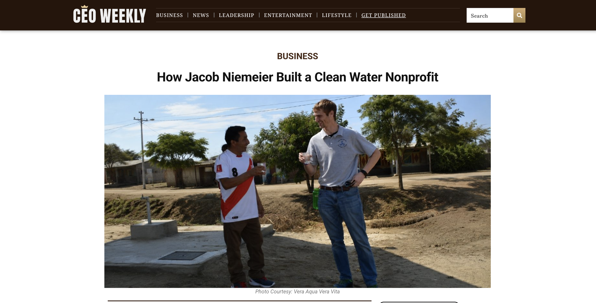Jacob Niemeier Featured in CEO Weekly