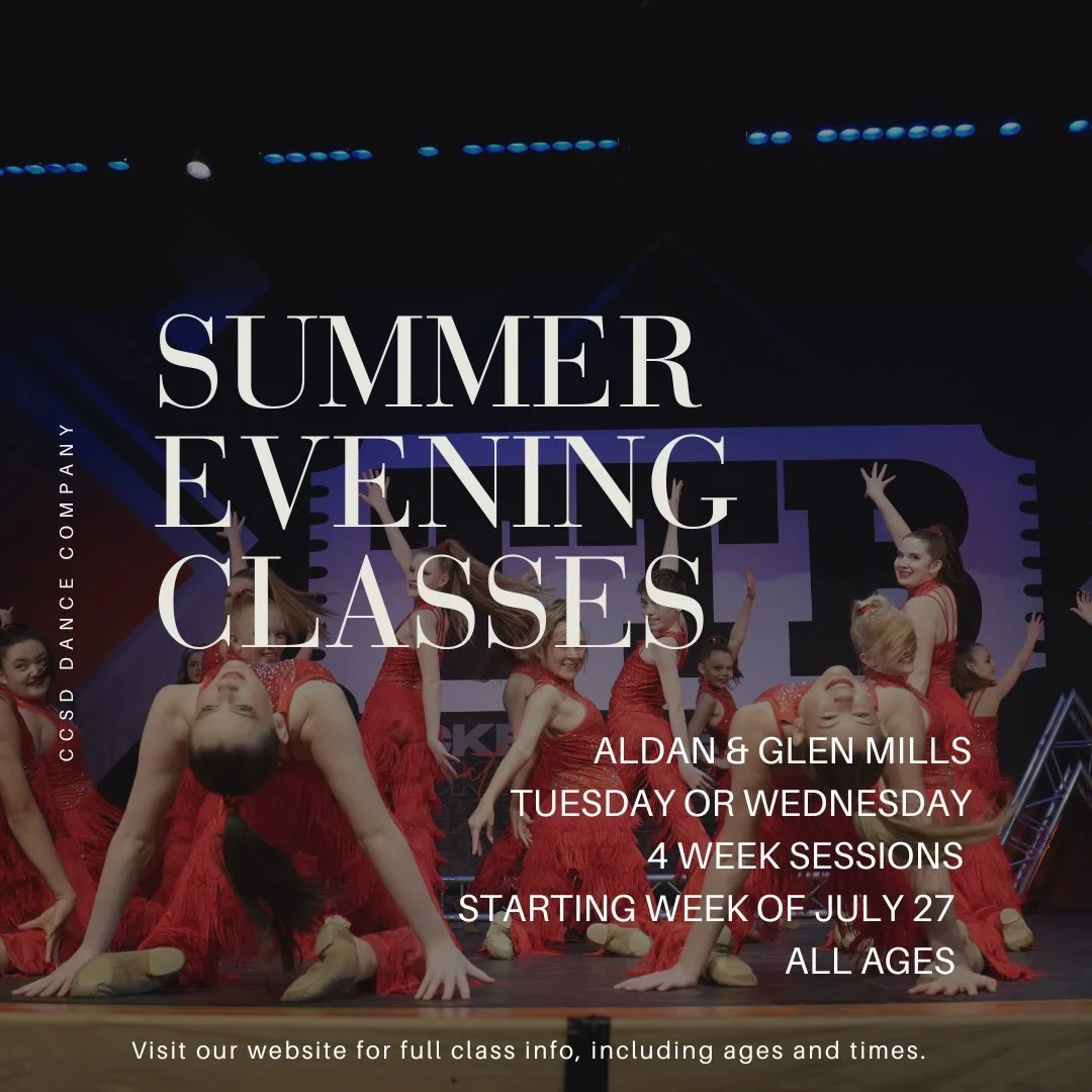 Enrollment is now open for our summer dance programs! Our weekly evening classes feature a variety of dance styles grouped by age. Link in bio to reserve your spot 💃