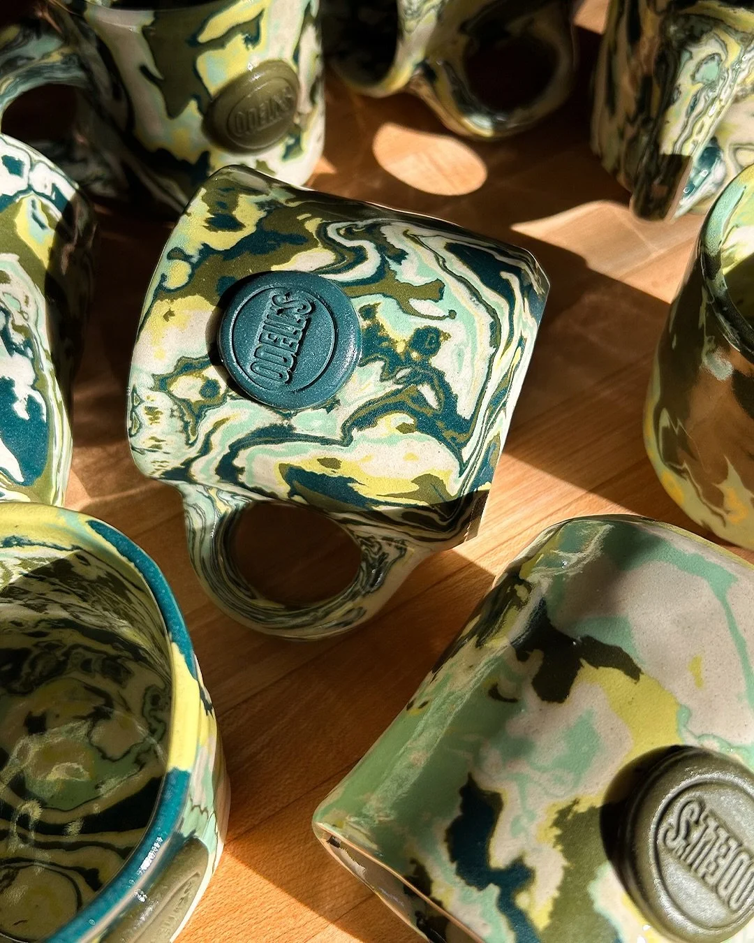 The @odellsbagel mugs deserved their own little moody photoshoot 💚

#nerikomi #denverartist