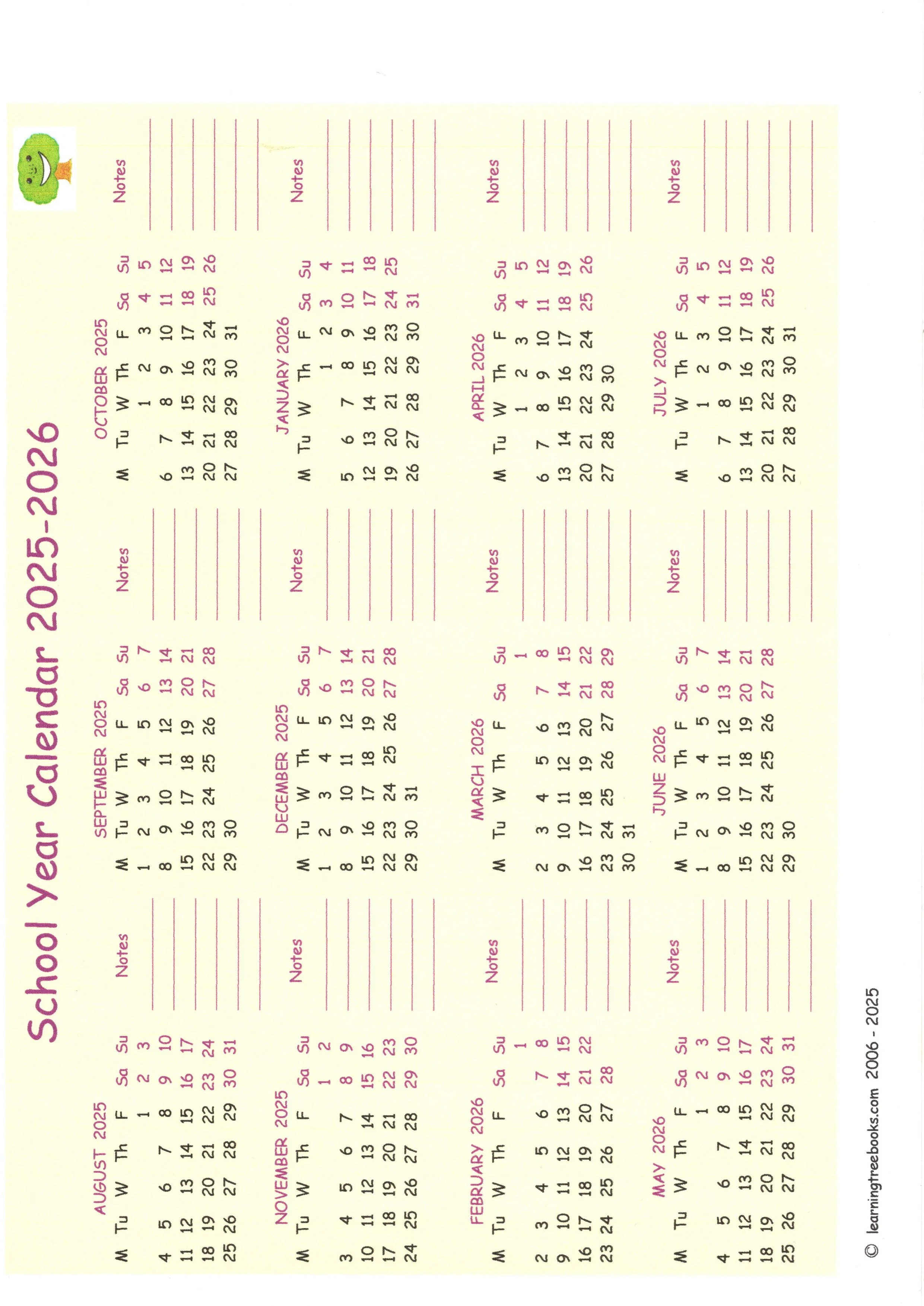 School Year Calendar 2025 - 2026 yellow.jpg