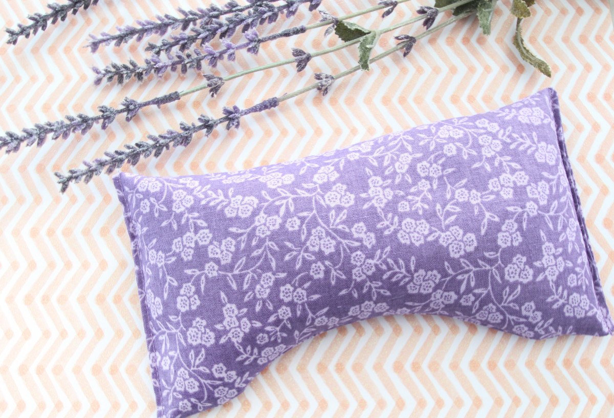 Purple lavender eye mask.