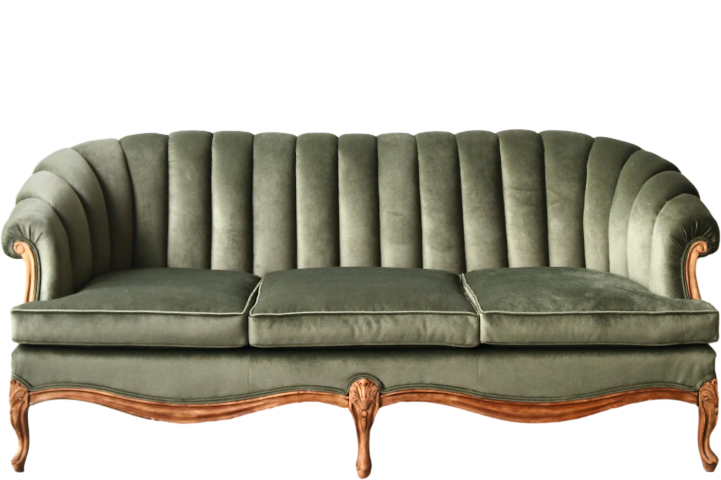  Unique vintage green velvet sofa rental 