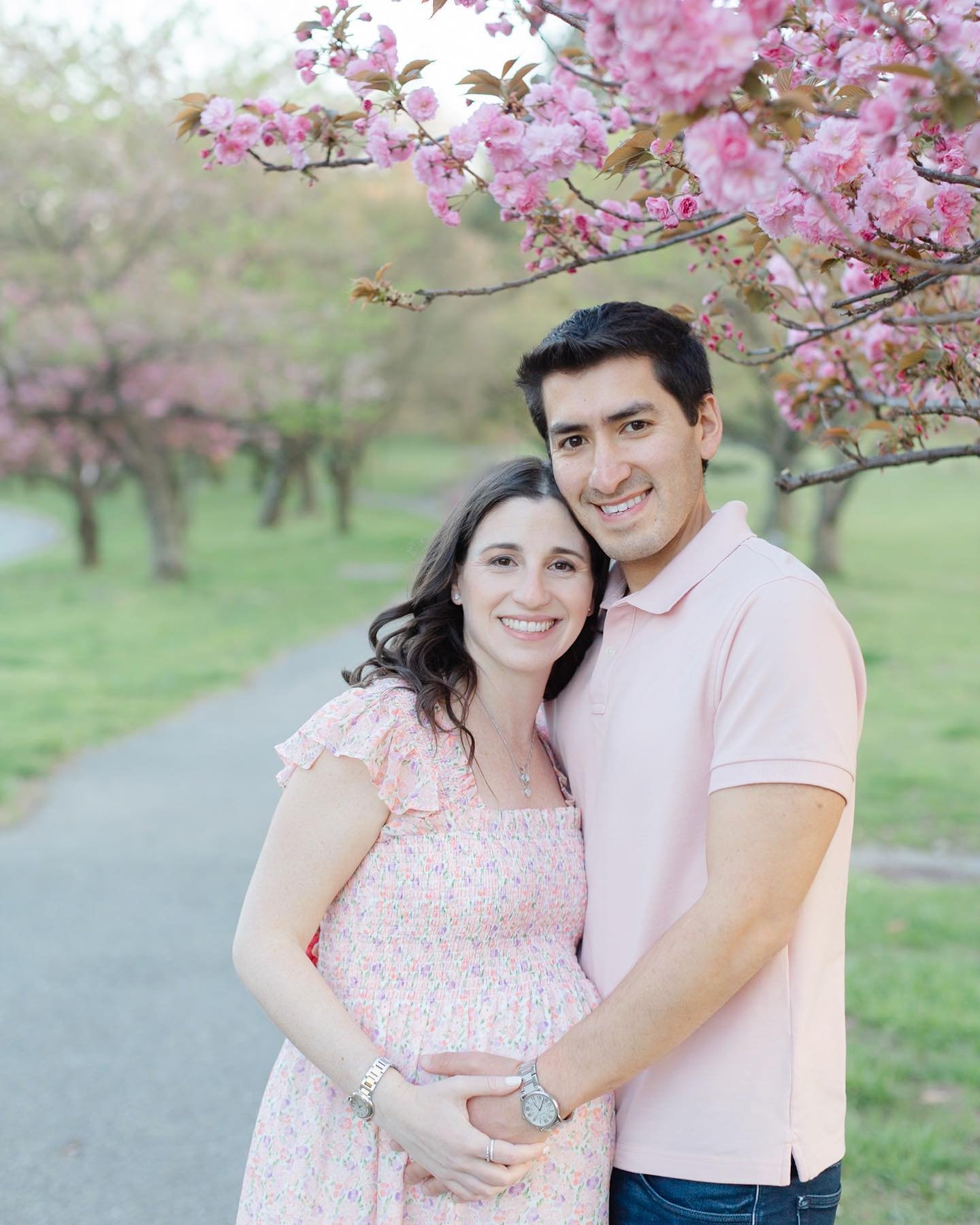 April in NJ likes to keep us on our toes, but few things bring me more joy than those first spring blooms after a long winter. I&rsquo;m so glad the cherry blossoms showed up for this special maternity session. 🤍
.
.
.
.
.
#njphotographer #njfamilyp