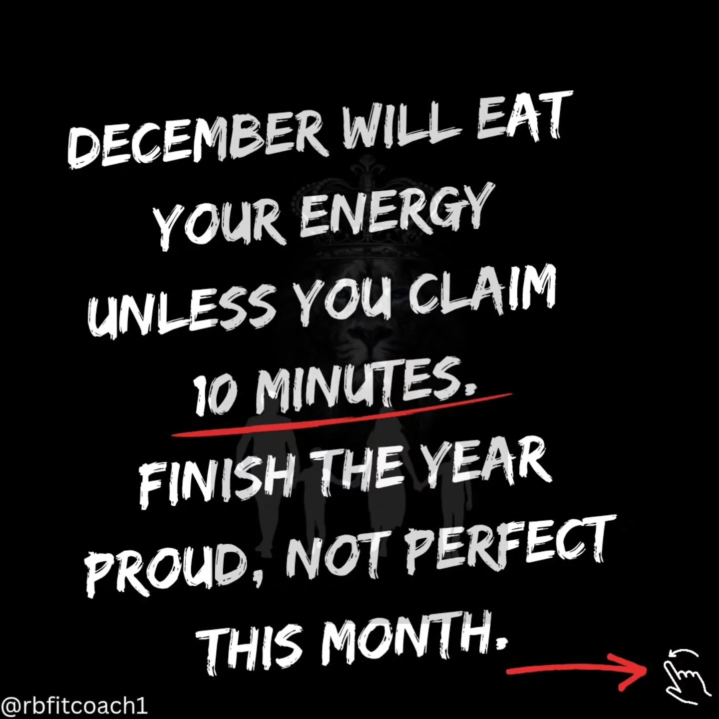 December will eat your energy!

...unless you claim 10 minutes.

From Dec 1&ndash;21 we&rsquo;re running Stay Sane in 21: 

3 ways to win every day:

 🔥 short sweat, 
🚶 easy move, 
🌙 quick reset. 

No guilt. No perfection. Just presence.

Comment 