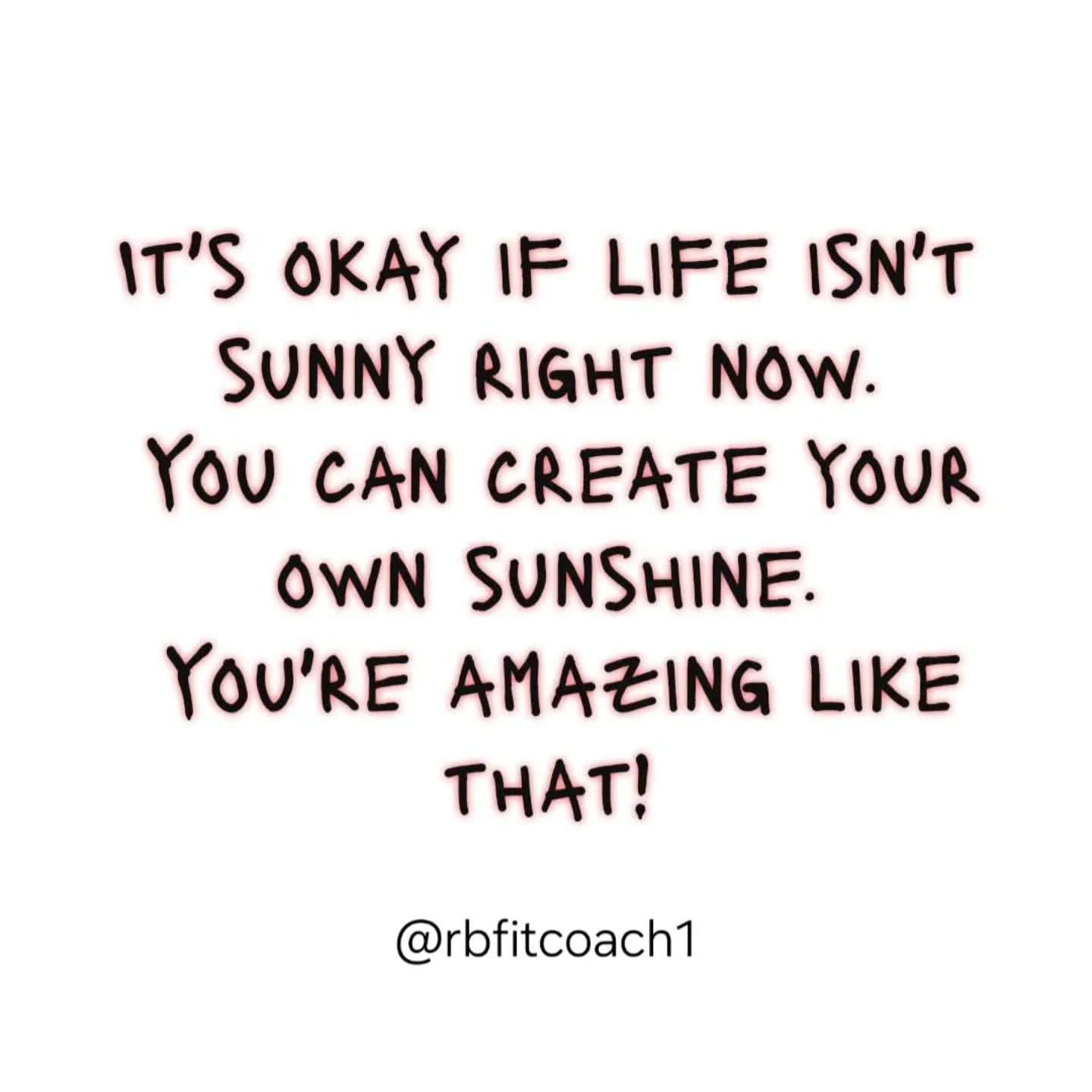 Create your own 🌞

Life was never meant to be sunny all the time.

We need the rain to appreciate the sun,

We need the pain to appreciate the joy,

But even if life isnt sunny right now...

You can create your own,

➡️ Find something to be grateful
