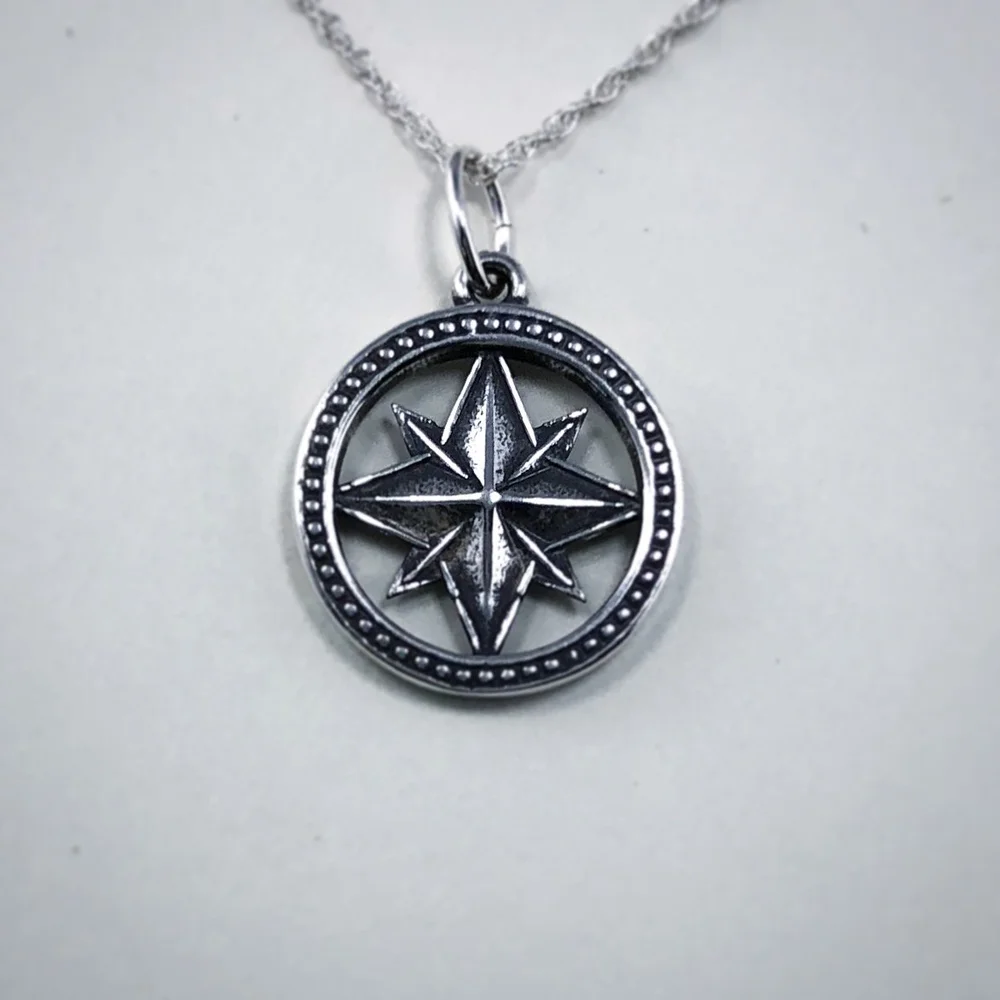 The Compass Rose Charm — Andrew Gordon Jewelry