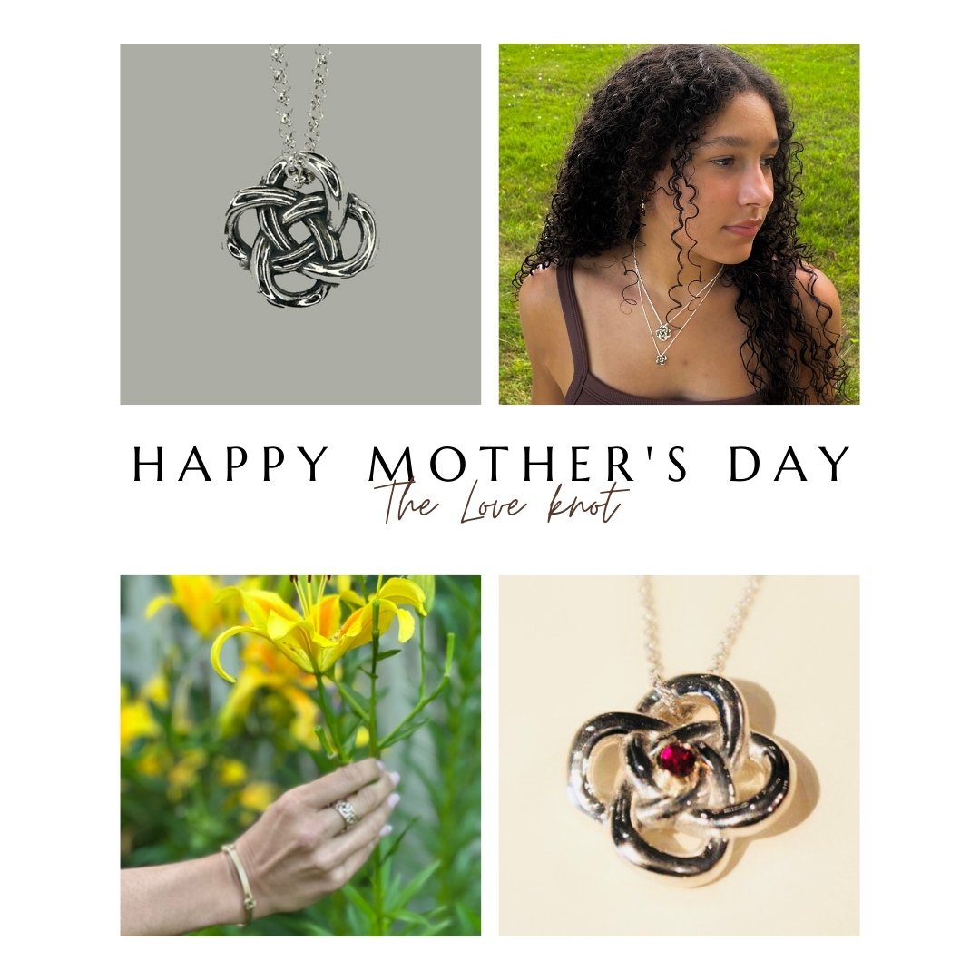 Did you know that our Love Knot necklace can be personalized with a birthstone for your mom? It's the perfect gift to show her how much she means to you. #LoveKnot #PersonalizedJewelry #GiftForMom