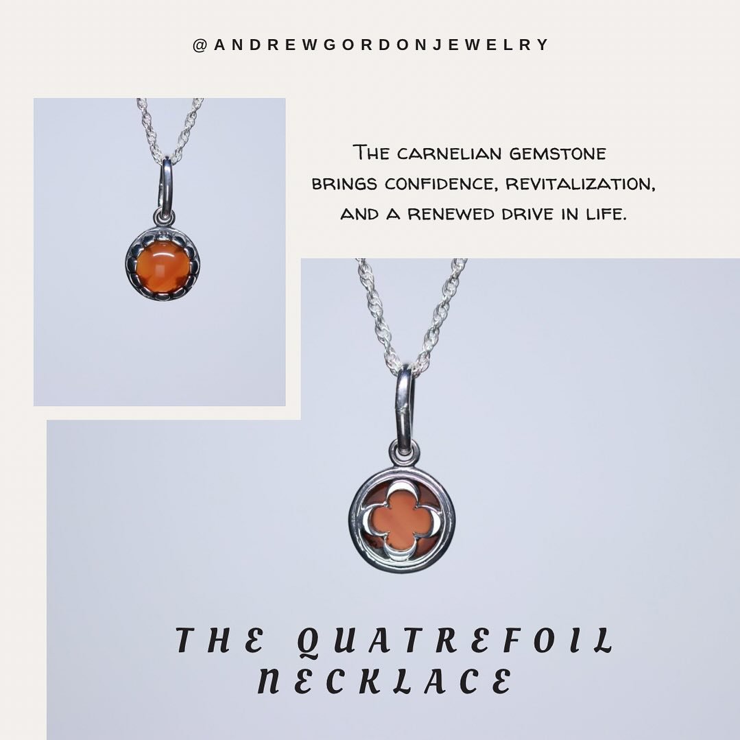 Wear your pendant with your very own secret symbol of luck! Did you know? In medieval times, the quatrefoil was believed to bring good luck and protection against evil spirits. It was often used in architectural details and religious art to ward off 
