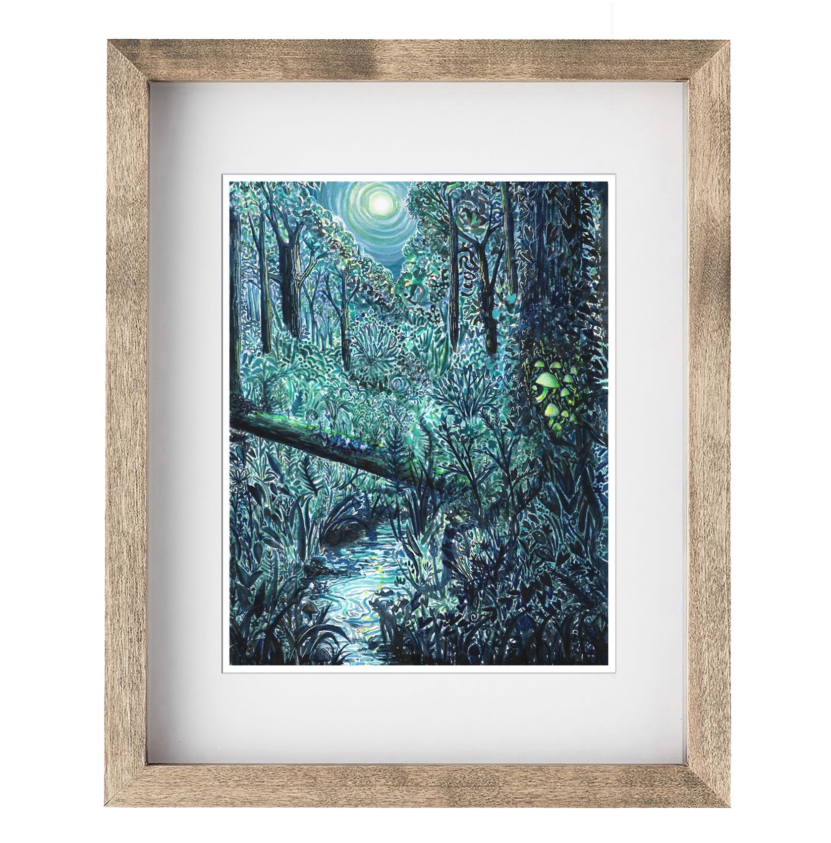 The Creek at Night, Framed.jpg