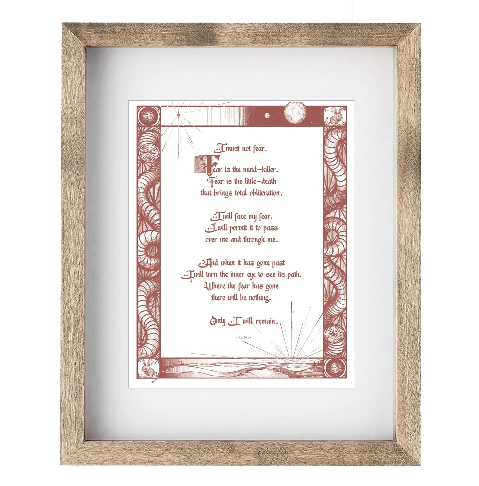 "Fear is the Mind Killer" Giclée Art Print