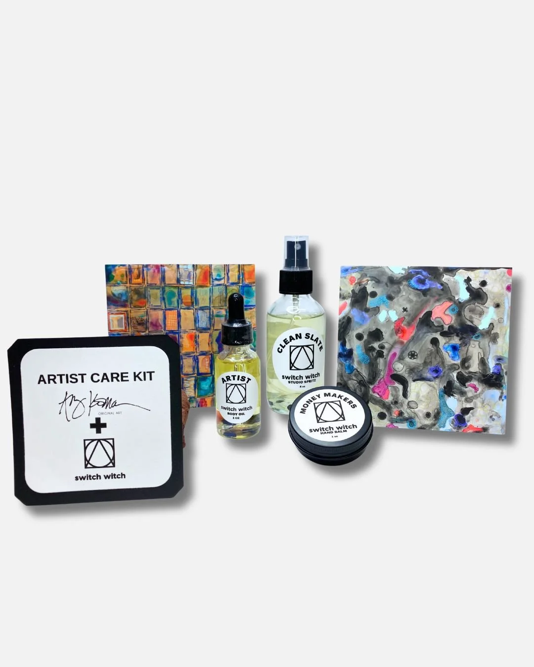 Artist Care Kit | body oil, hand balm and studio spritz
