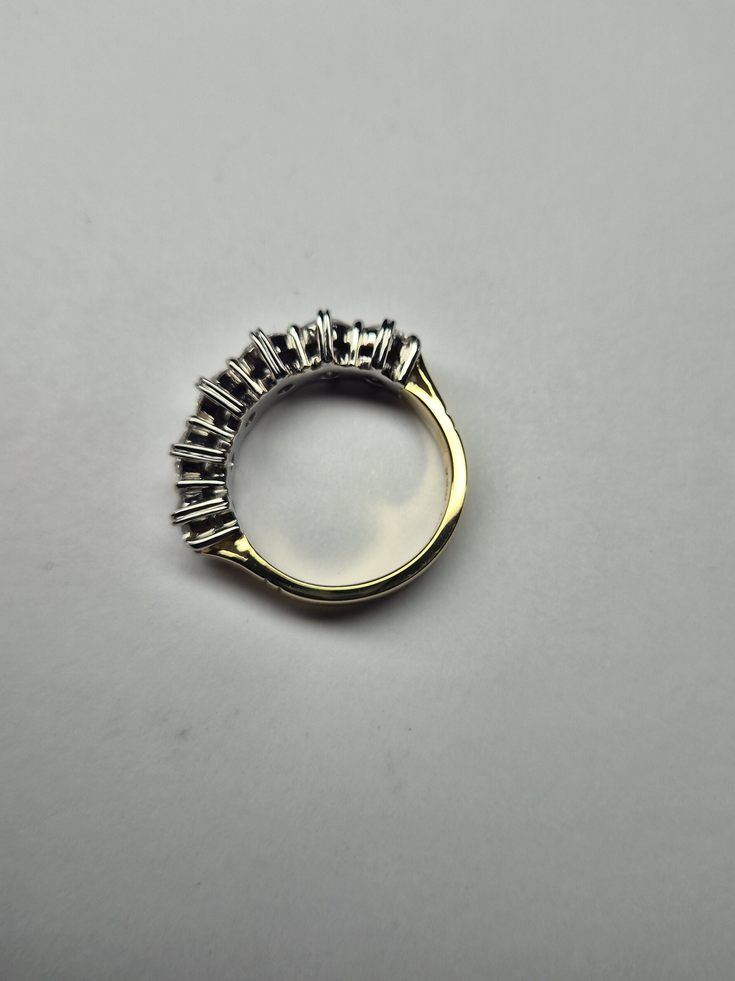 six stone eternity gold and platinum