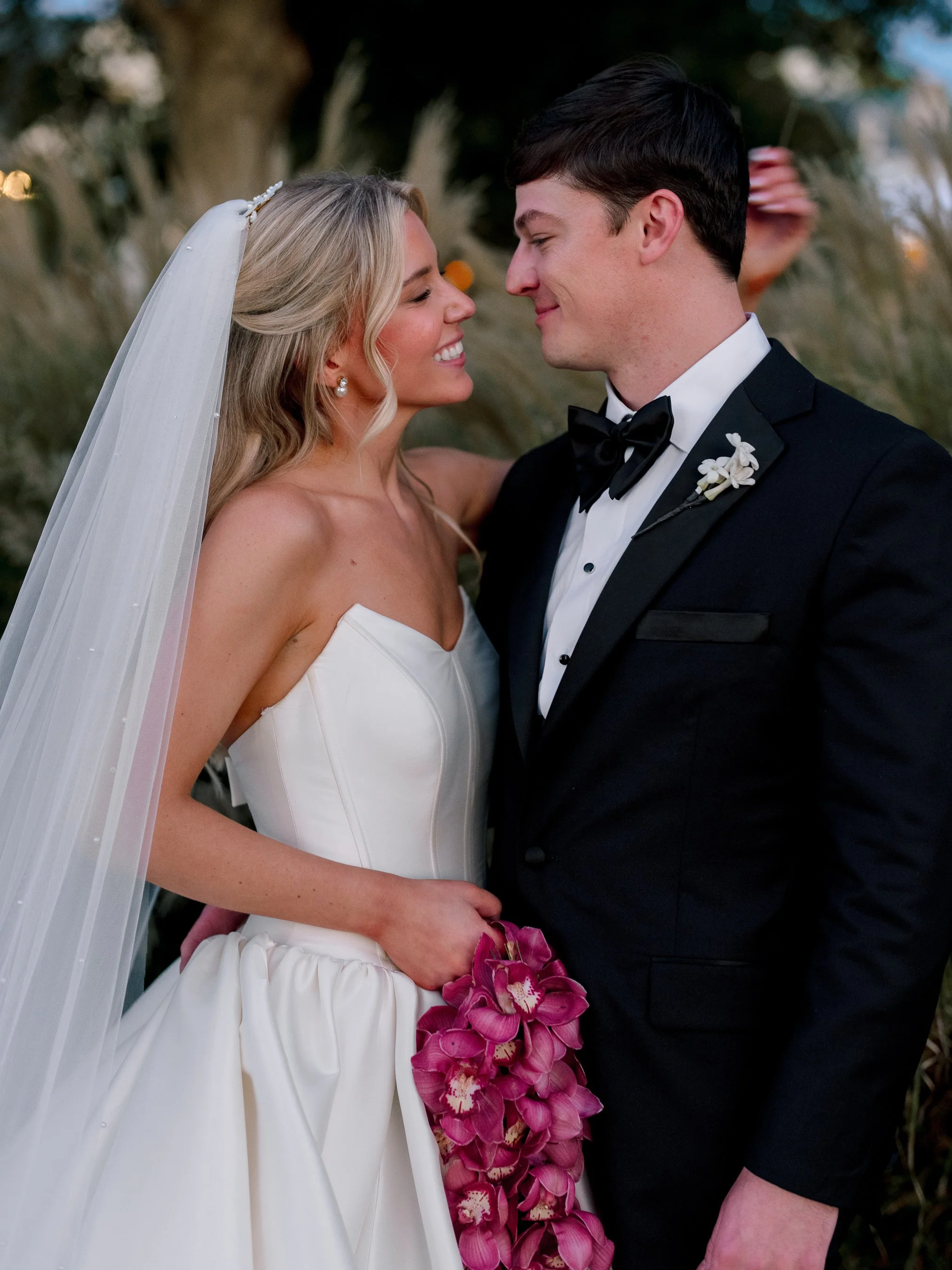 Bride and groom portrait at Belle Meade Country Club, Nashville wedding photographer