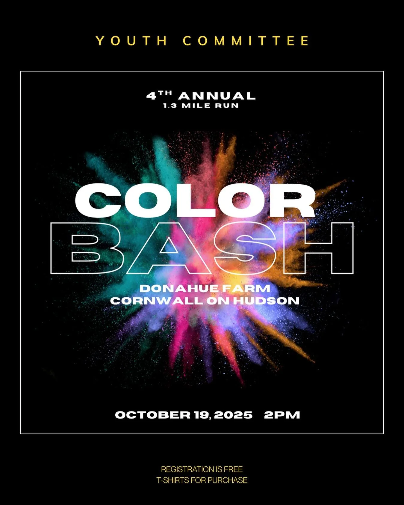 We are excited to announce that registration for the 2025 Cornwall Color Bash is now open. This year, for the first time, registration is available directly through our website. If you experience any issues during the process, please don’t hesi