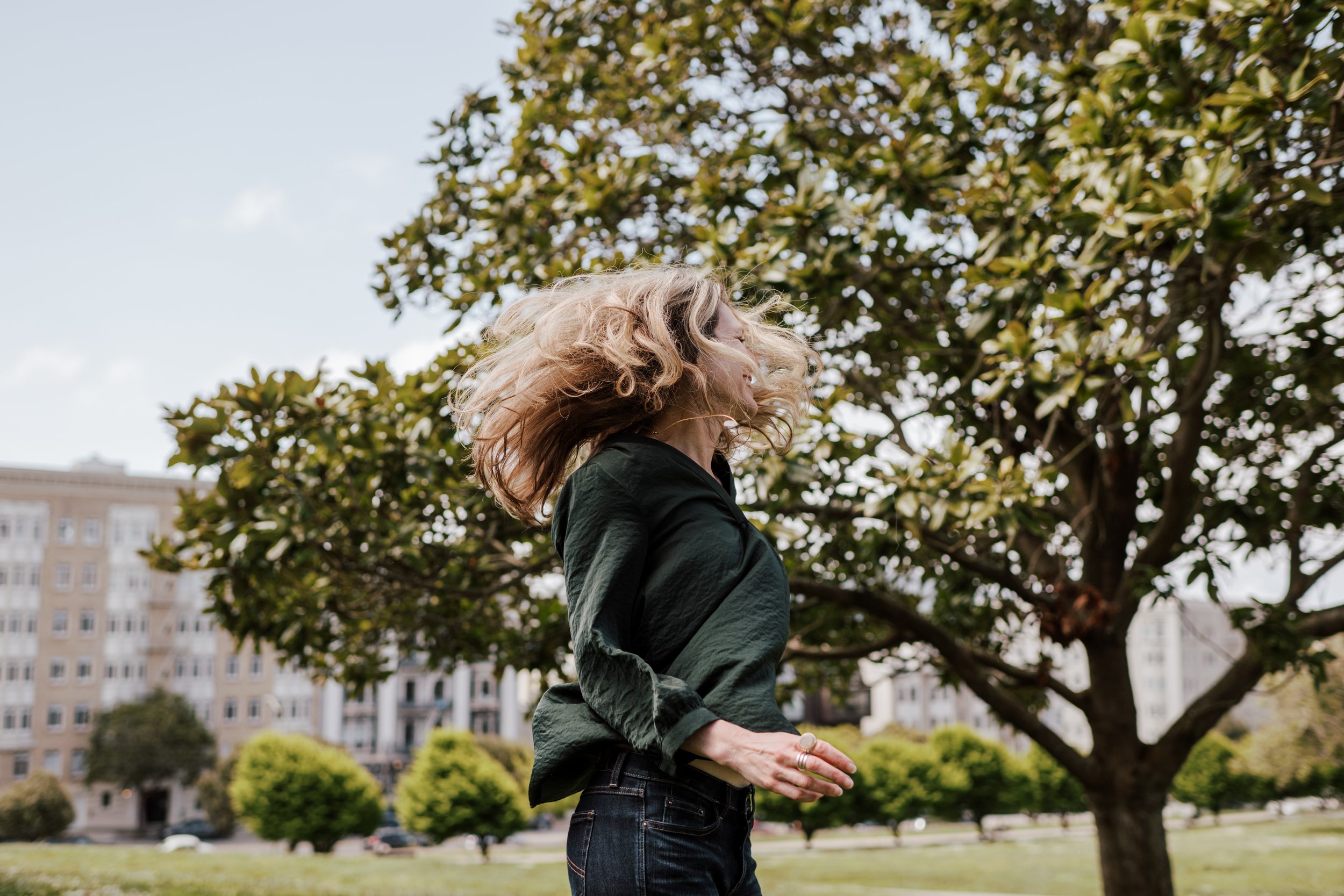 Woman Jumping Ready for Change