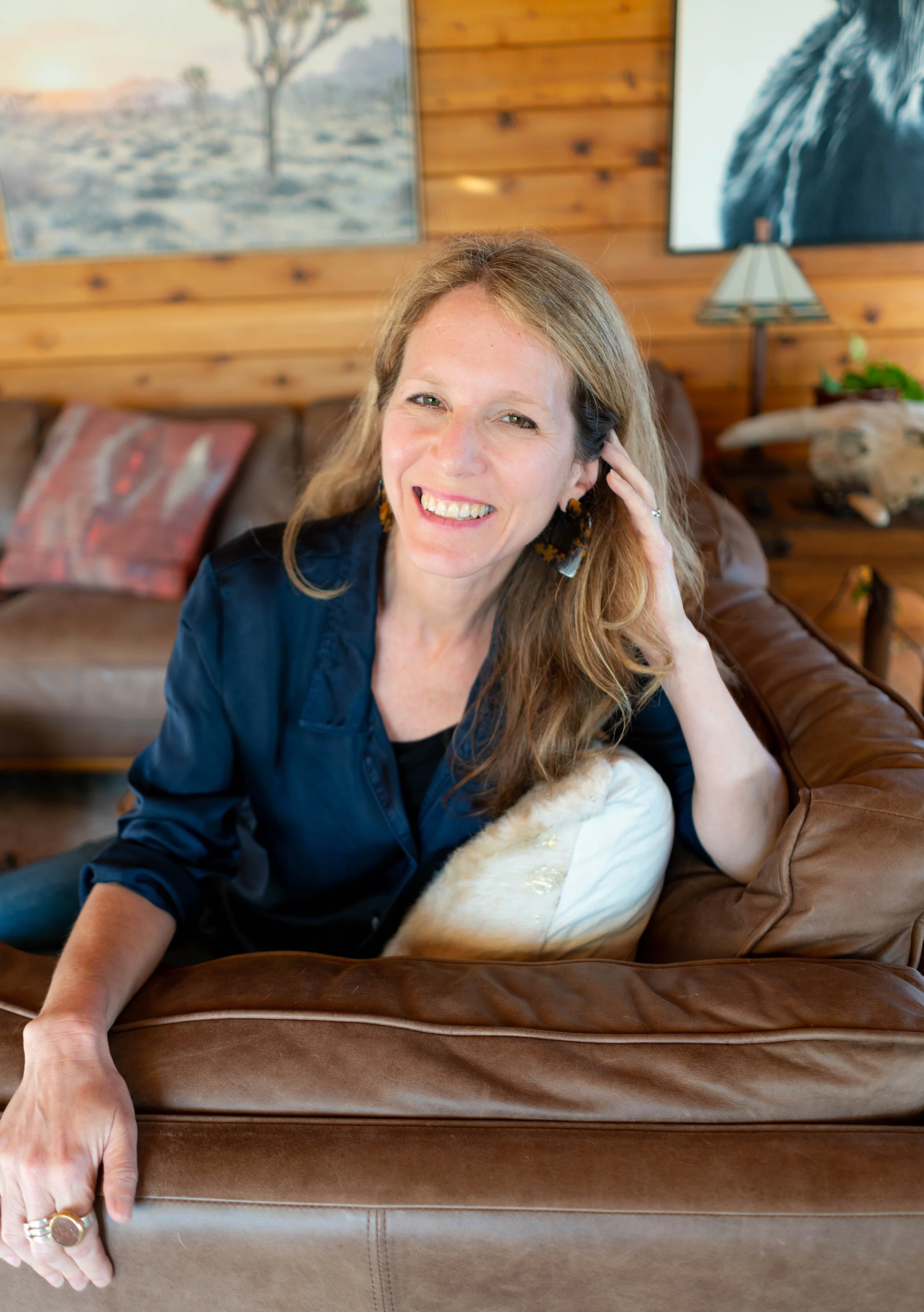 Jodie Stein MFT in her Ceremonial Retreat Space