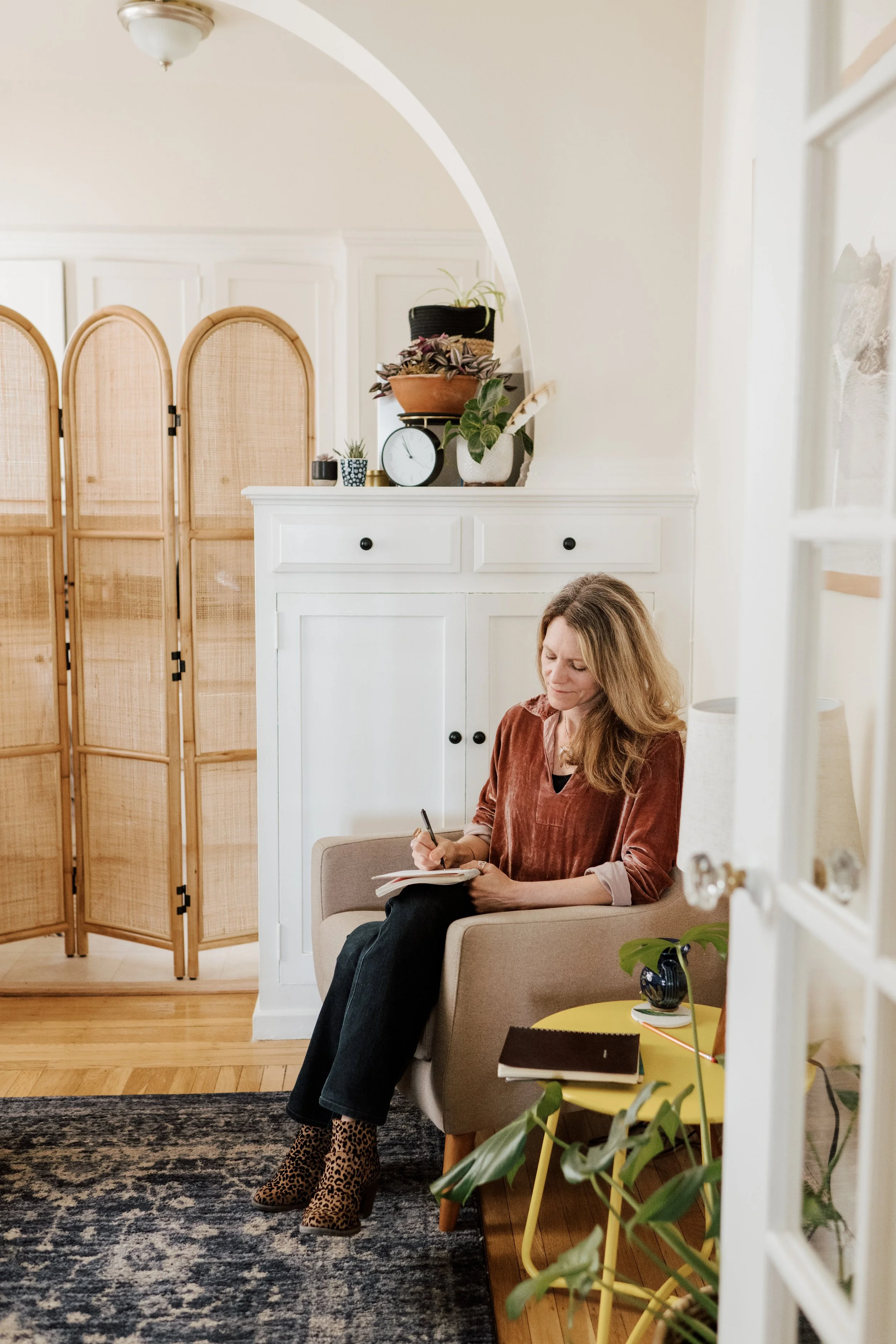 Woman journaling about feeling stuck in relationship