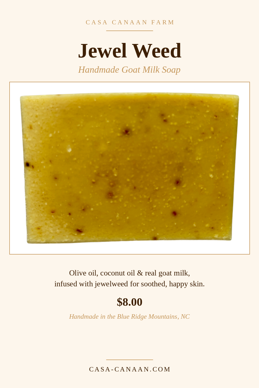 Jewel Weed — Handcrafted Goat Milk Soap