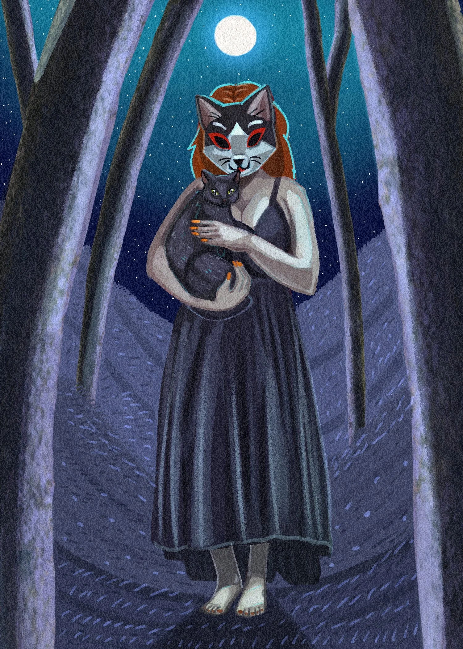 Into the Woods, Cat Print