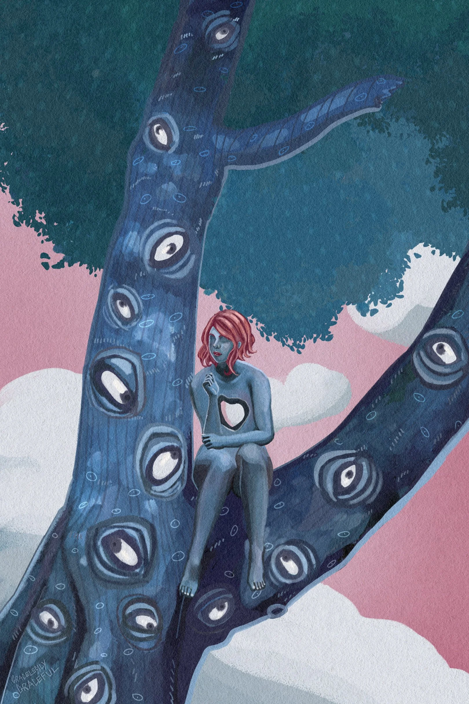 "Thoughts" 11x14 Digital Illustration 2025