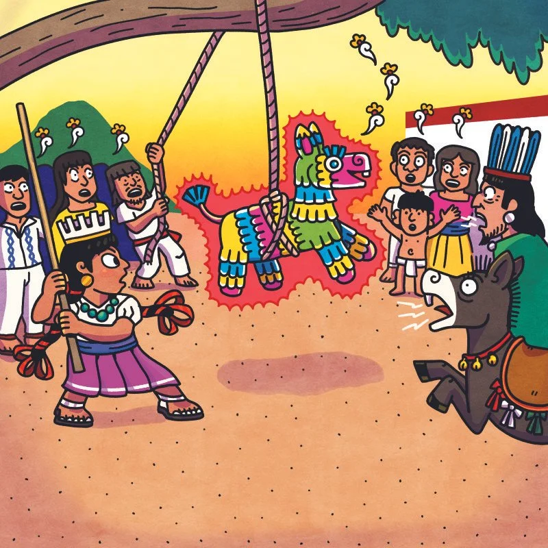"Princess and Pinata prototype" Drawn by Gonzzink