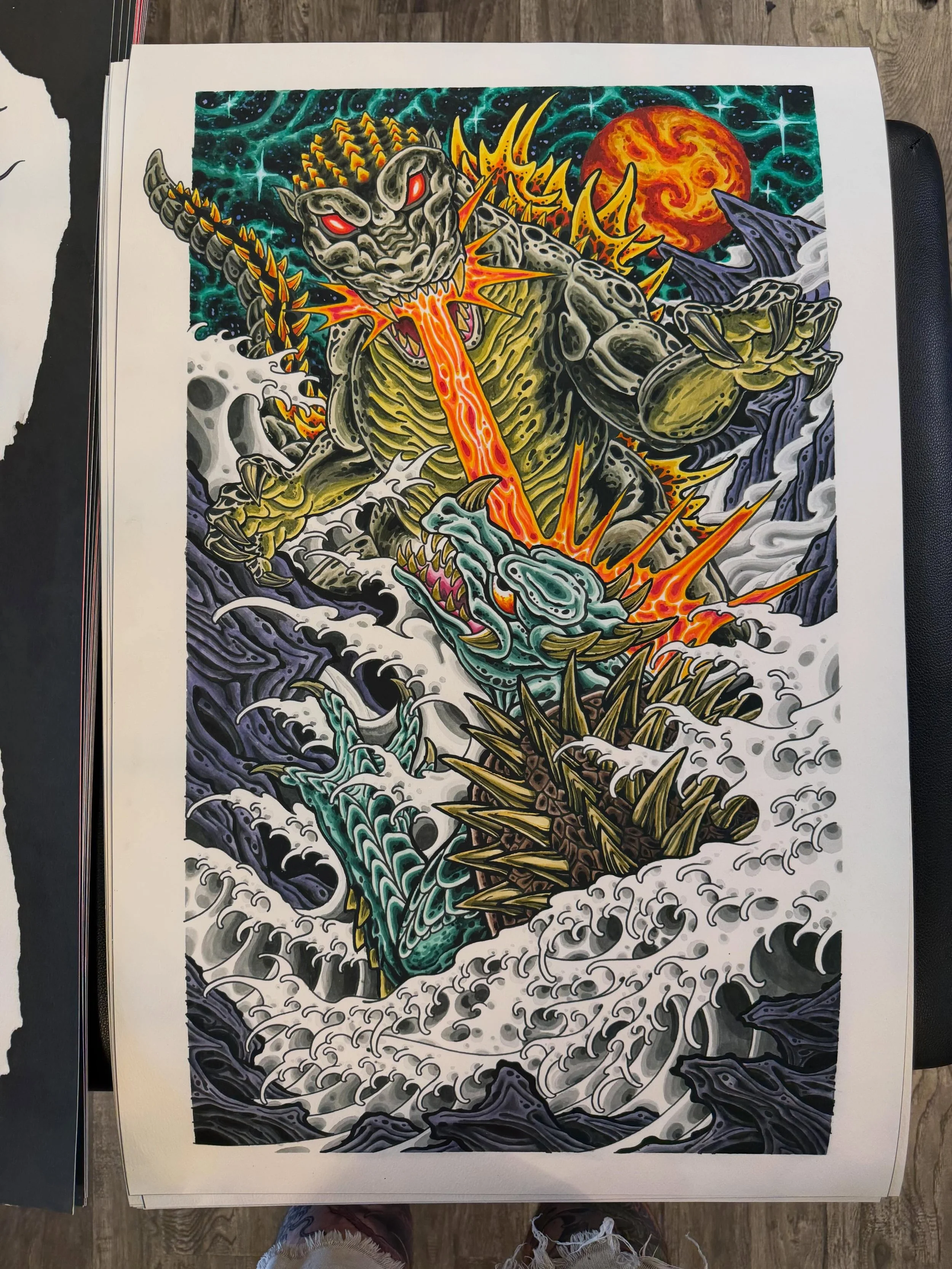 Got a fat haul of prints for @roccitytattooexpo next weekend&hellip;I can also ship em anywhere stateside, just shoot me a dm! The big guys are $100 at the show $120 shipped the smaller ones are 30$ at the show or $40 shipped&hellip;these are on high