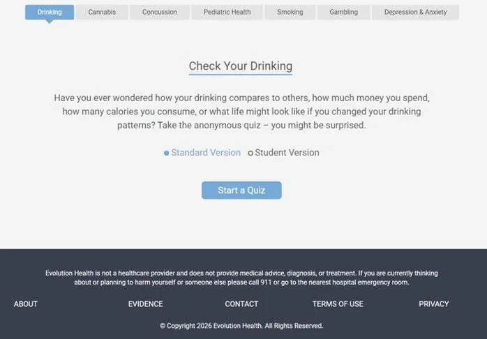 Text logo with the words 'RETHINK YOUR DRINKING.ca' in bold red letters, with small bubbles near the word 'RETHINK'.