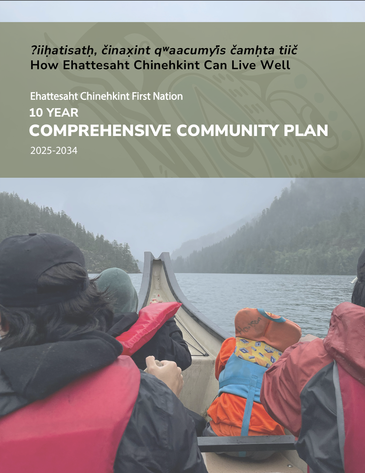 Cover page for the Ehattesaht Chinehkint CCP.