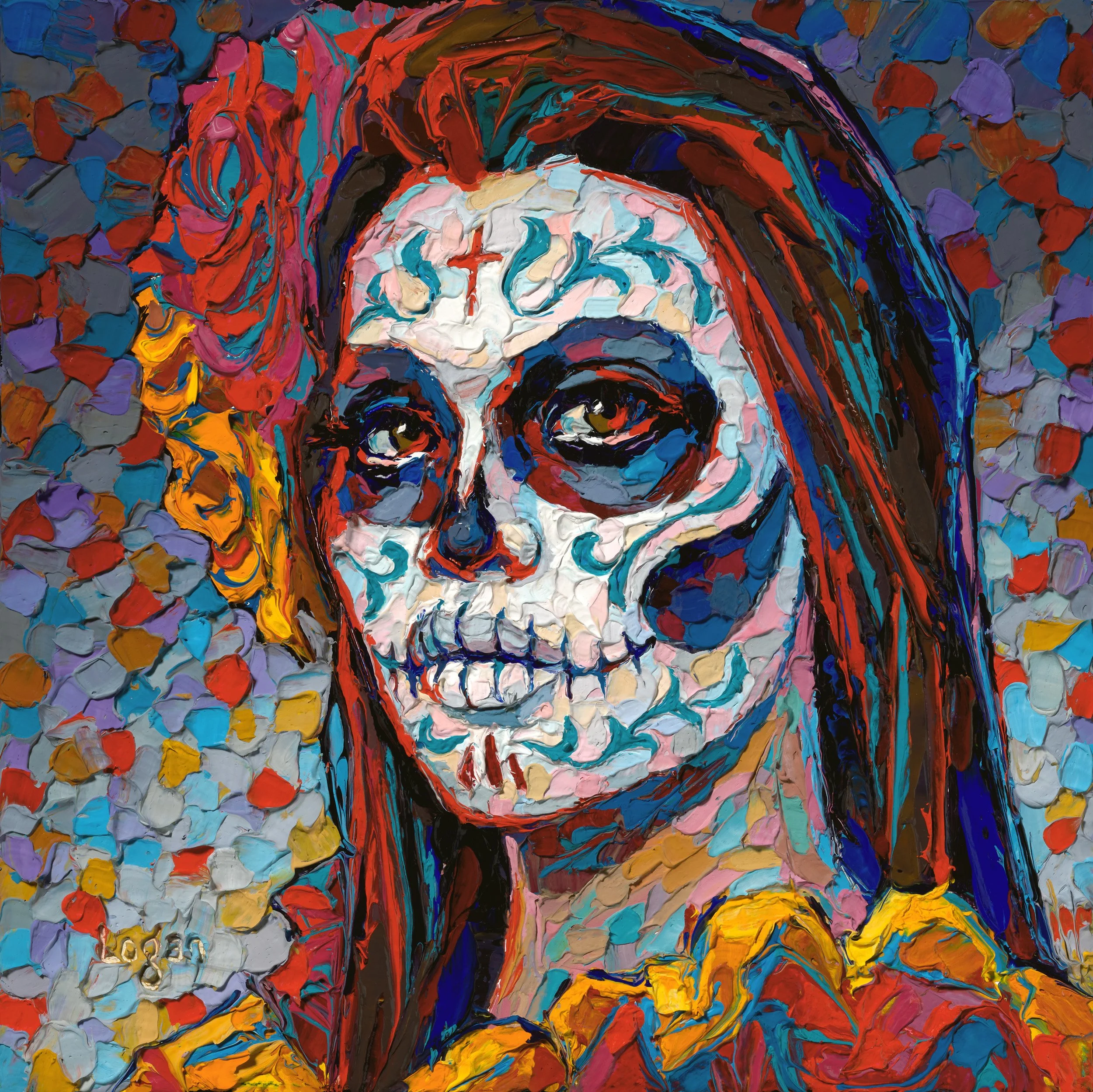 La Catrina #3 • 8" x 8"
