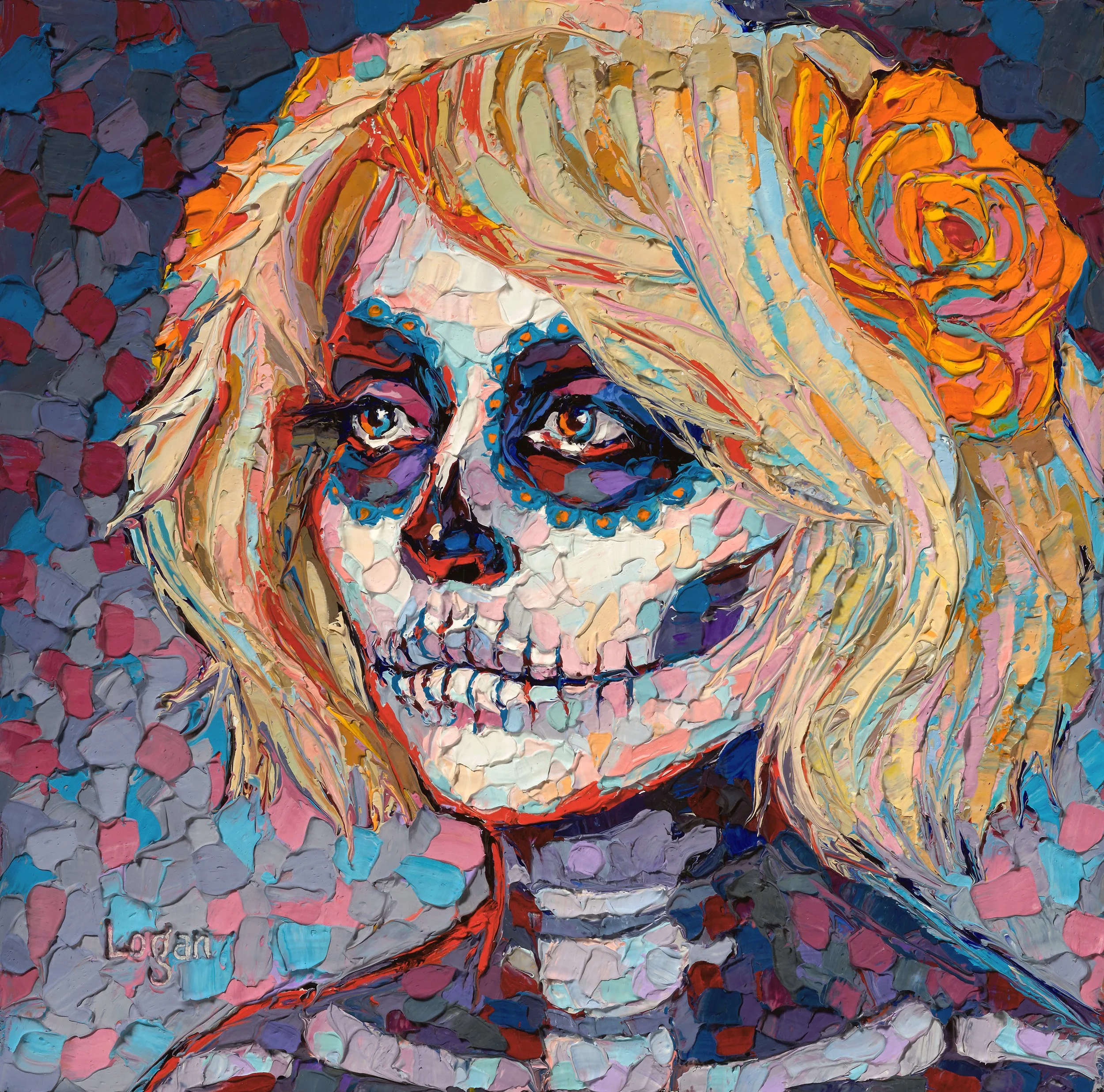 La Catrina #1 • 
8" x 8"
