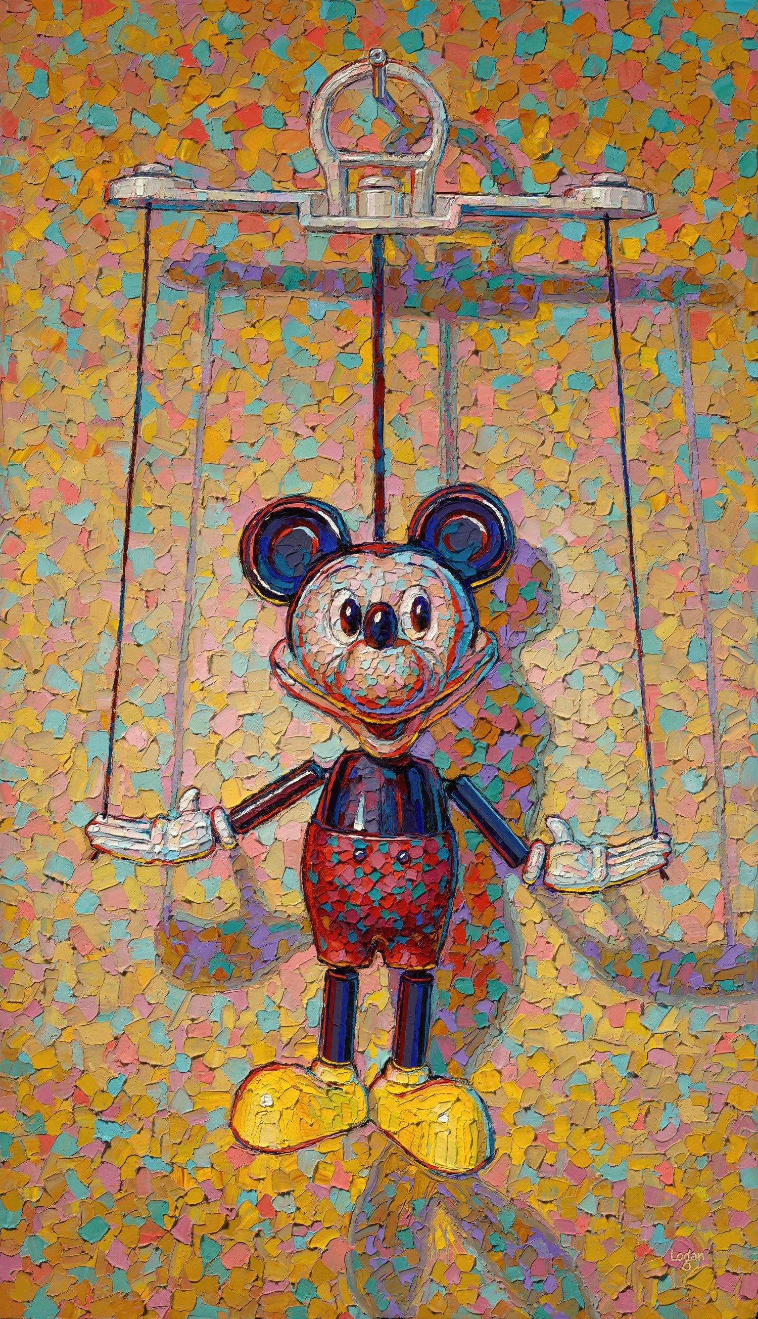 Mickey Marianette • 28" x 16" • oil on canvas