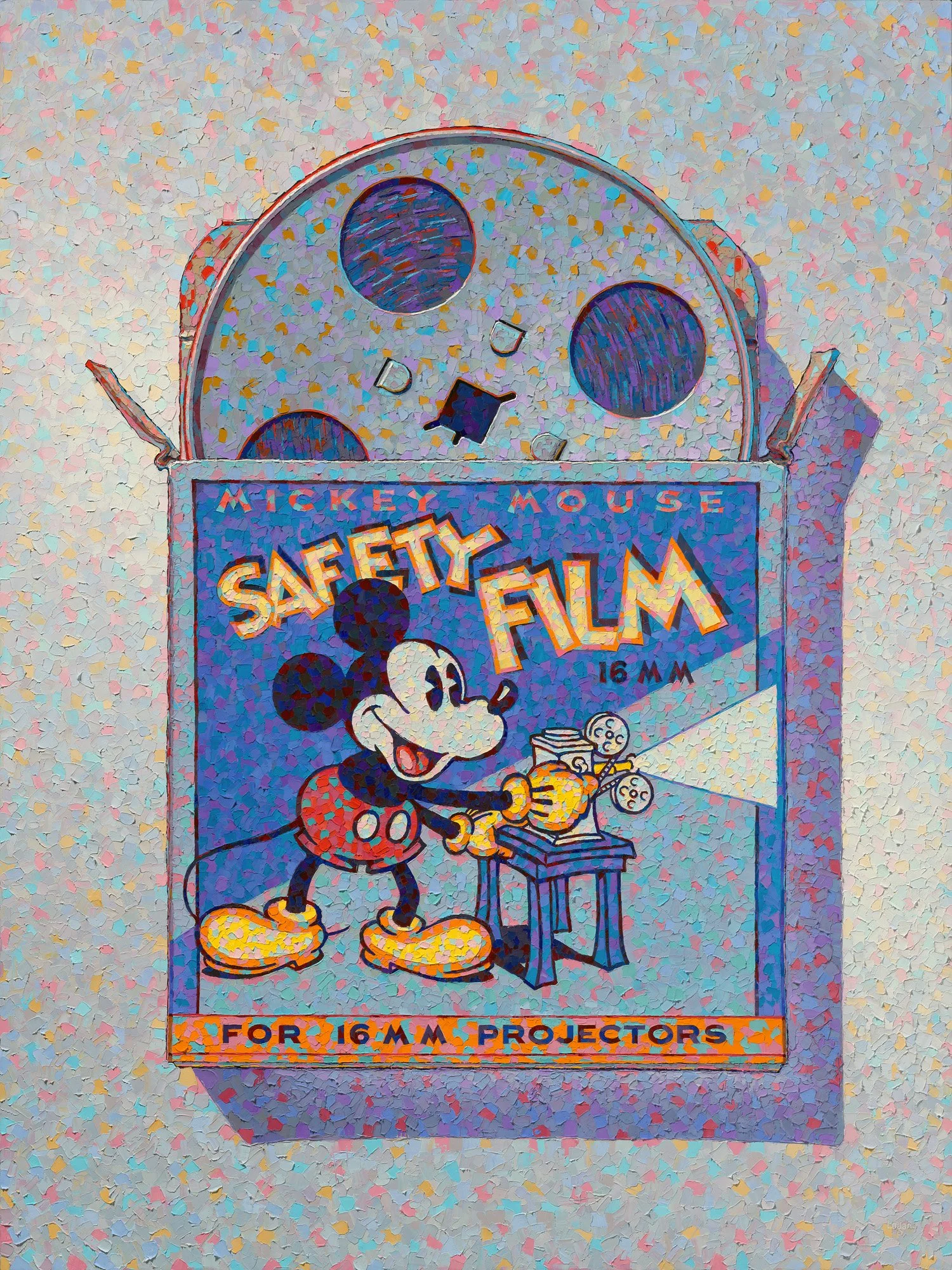 Mickey Mouse Film Box • 60" x 45" • oil on canvas