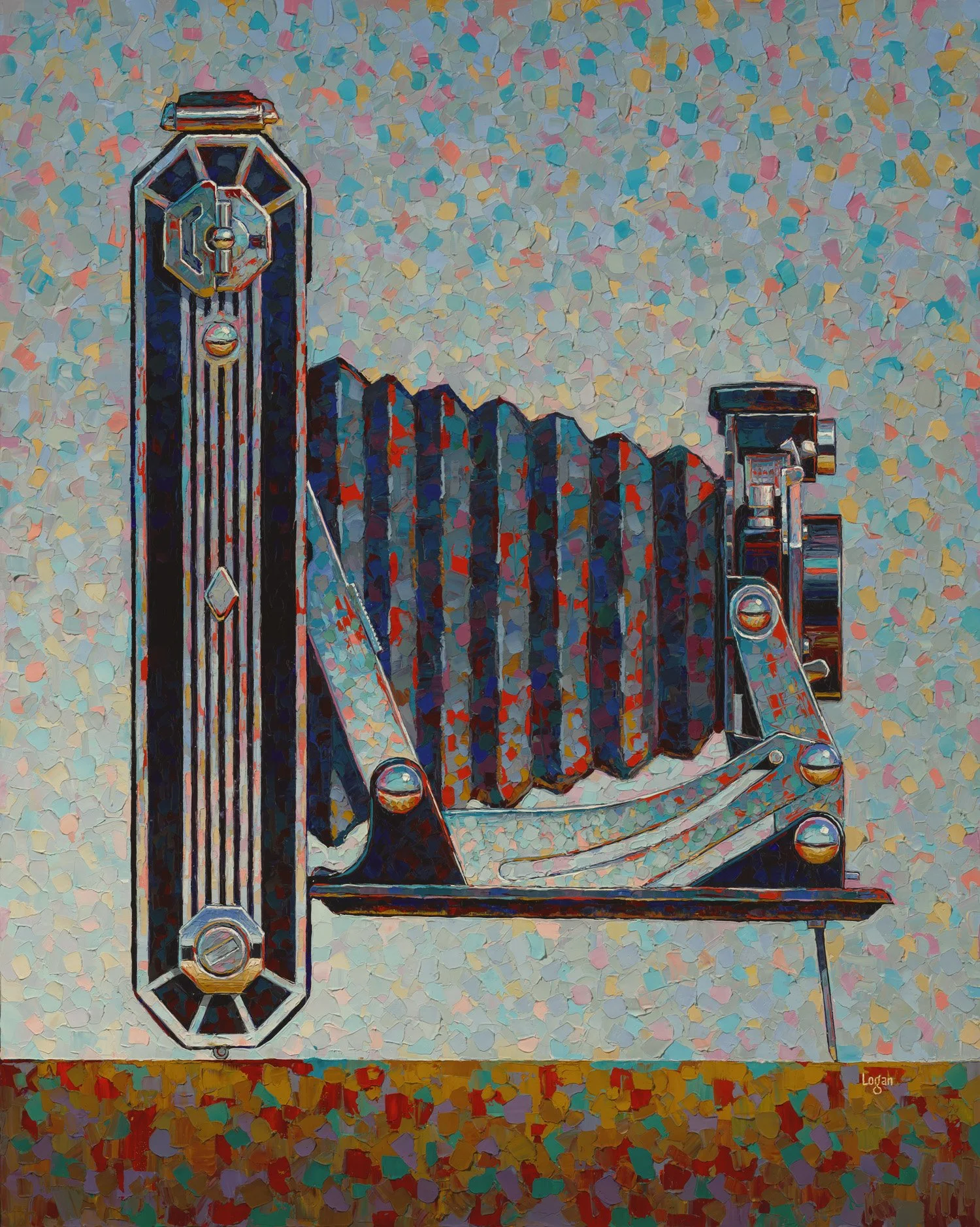 Kodak Six 20 Folding Camera • 40" x 32" • oil on canvas