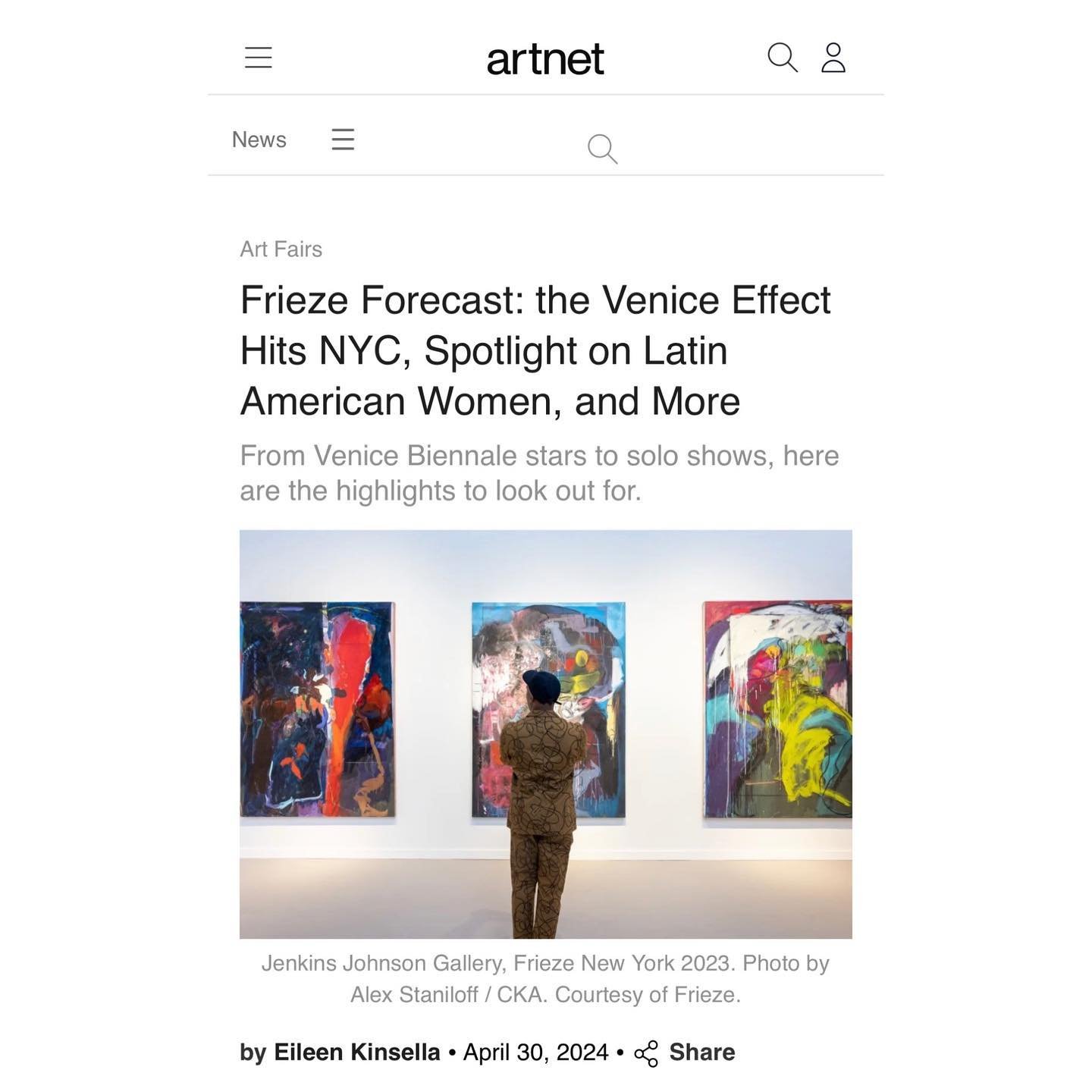 Spring has sprung in New York, and with it, Frieze art fair @friezeofficial! Thanks to @artnet and Eileen Kinsella @ebkinsella for tapping me to comment on this year&rsquo;s iteration.

You can find my thoughts above or at the link in my bio.

#parks