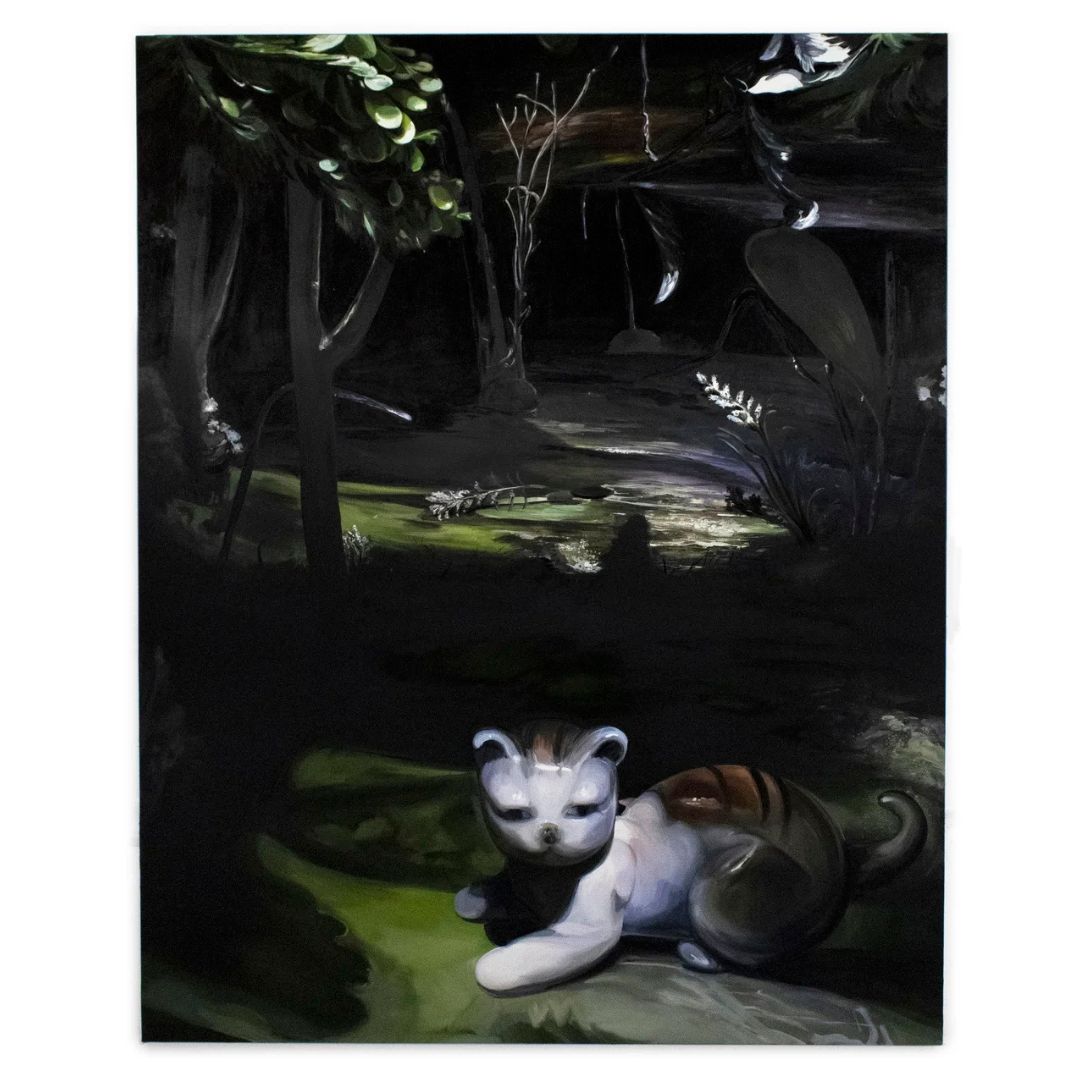  EMMA WEBSTER  Dark Cat , 2020 Oil on canvas 