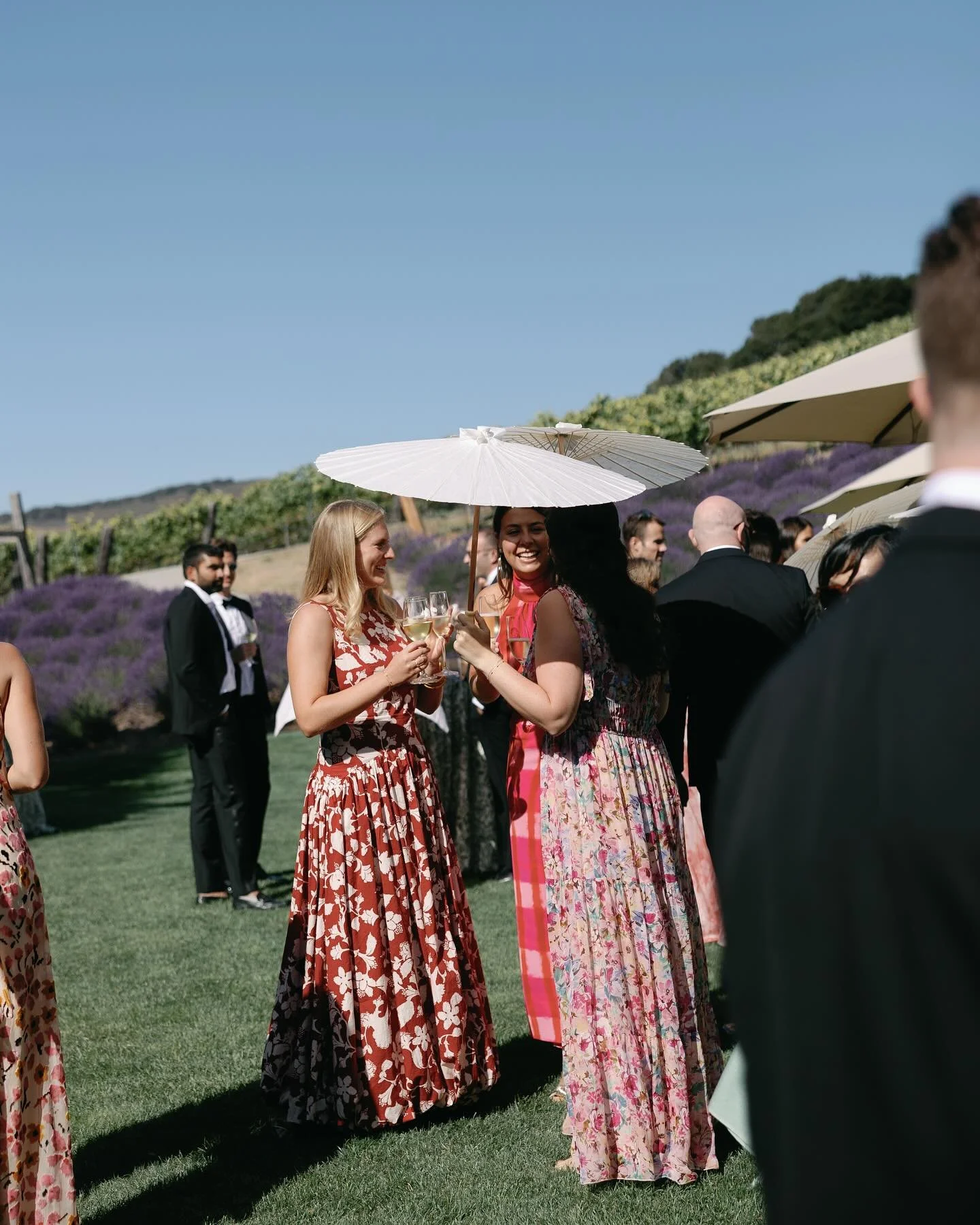 Sun and champagne at cocktail hour ☀️

Planner: @paige.events 
Venue: @carmelvranch
Photography: @mvfportraits 
Florals: @dahliasanddetails 
Rentals: @chiceventrentals @bbjlatavola

#carmelvalleywedding #carmelvalleyweddings #carmelvalley #carmelvall