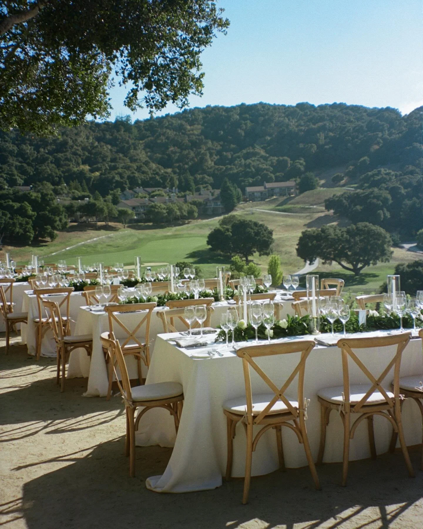 Effortless elegance in Carmel Valley - crisp whites, lush greens, and timeless romance 🤍

Planner: @paige.events
Venue: @carmelvranch
Photography: @mvfportraits 
Florals: @dahliasanddetails 
Rentals: @chiceventrentals @bbjlatavola
Music: @poprockssf