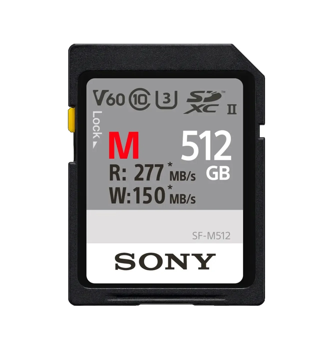 Tarjeta de memoria Sony SDXC UHS-II  512 GB V60 150mb/s