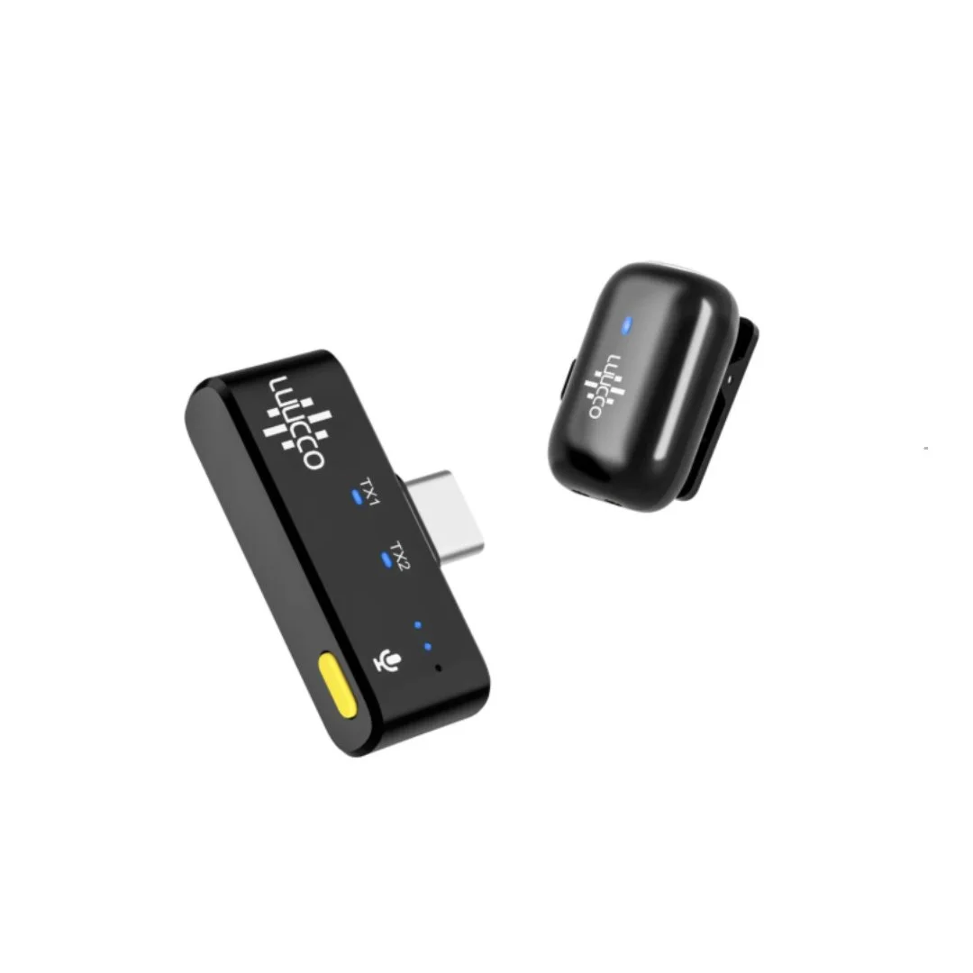 Micrófono inalámbrico USB-C para smartphones 1 mic Luucco Minipod color negro K1 SKU: MINIPODSK1USB-C/BLACK