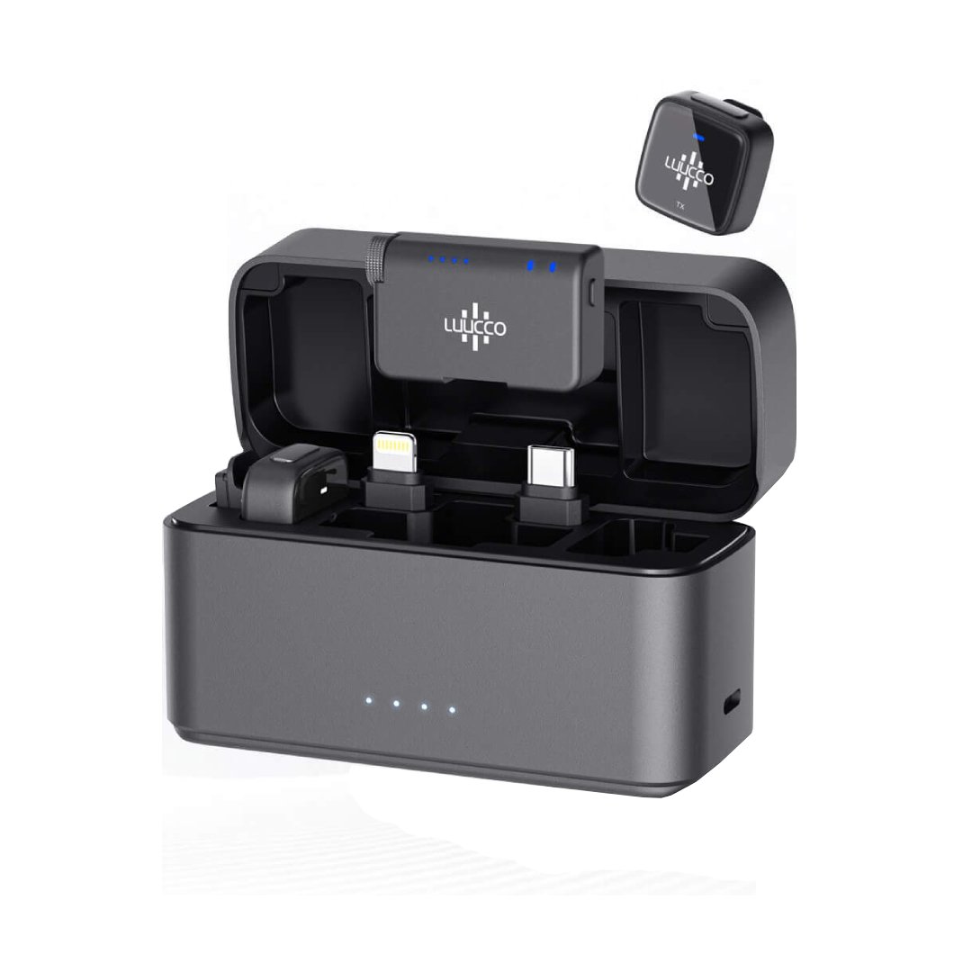 Micrófonos inalámbricos USB-C para smartphones 2 mics Luucco AirMic SKU: AIRMIC