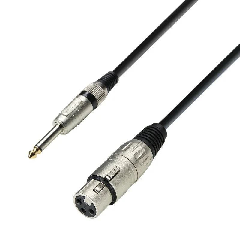 Cable audio balanceado XLR hembra x Jack TRS 3 metros Adam Hall® SKU: K3MFP0300