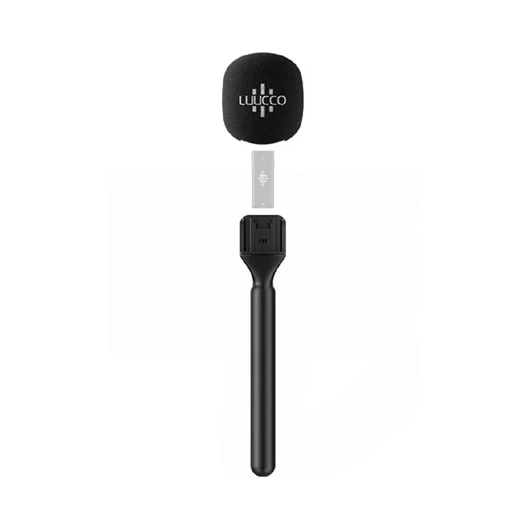 Soporte de mano para micrófono con protector de viento LUUCCO WireFree SKU: WIREFREE
