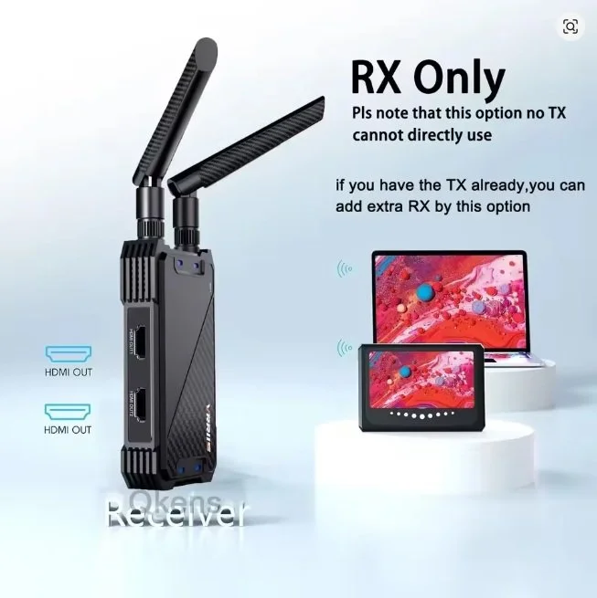 Set transmisor y receptor de video inalámbrico HDMI VRRISS WL081 sólo RX (receptor)