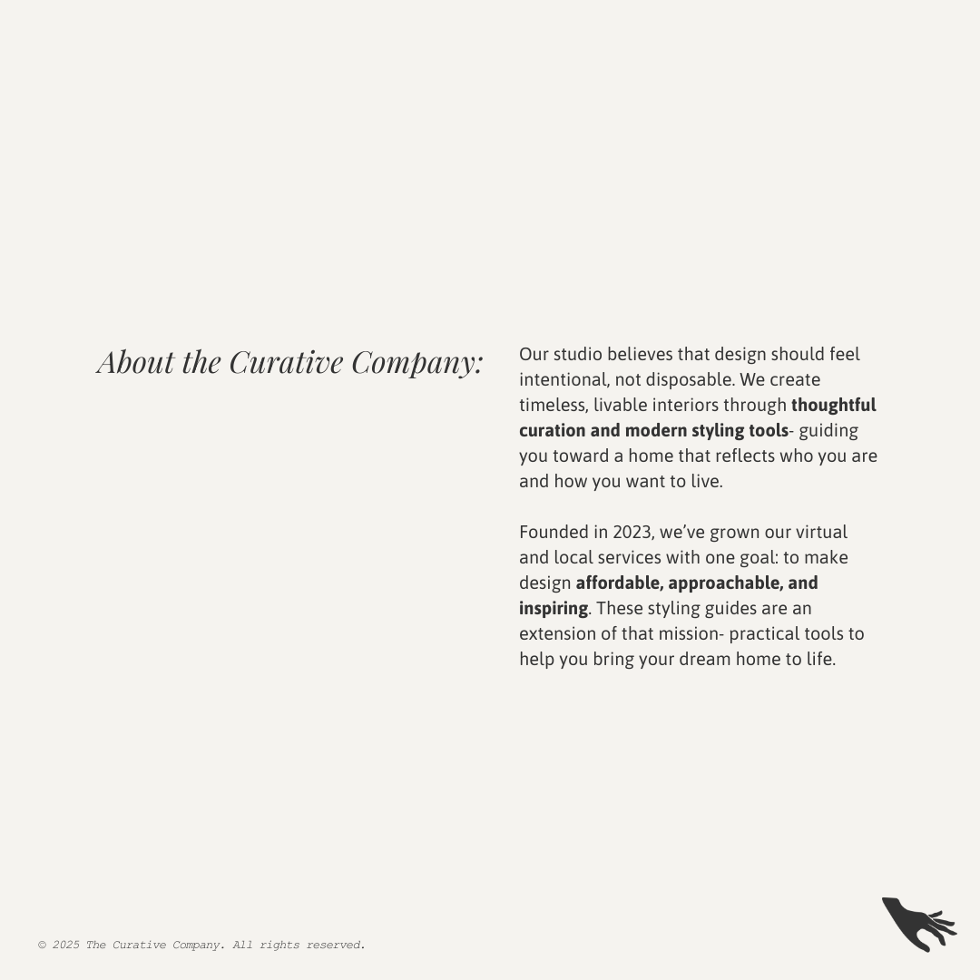 Urban Living Room Styling Kit — The Curative Company LLC