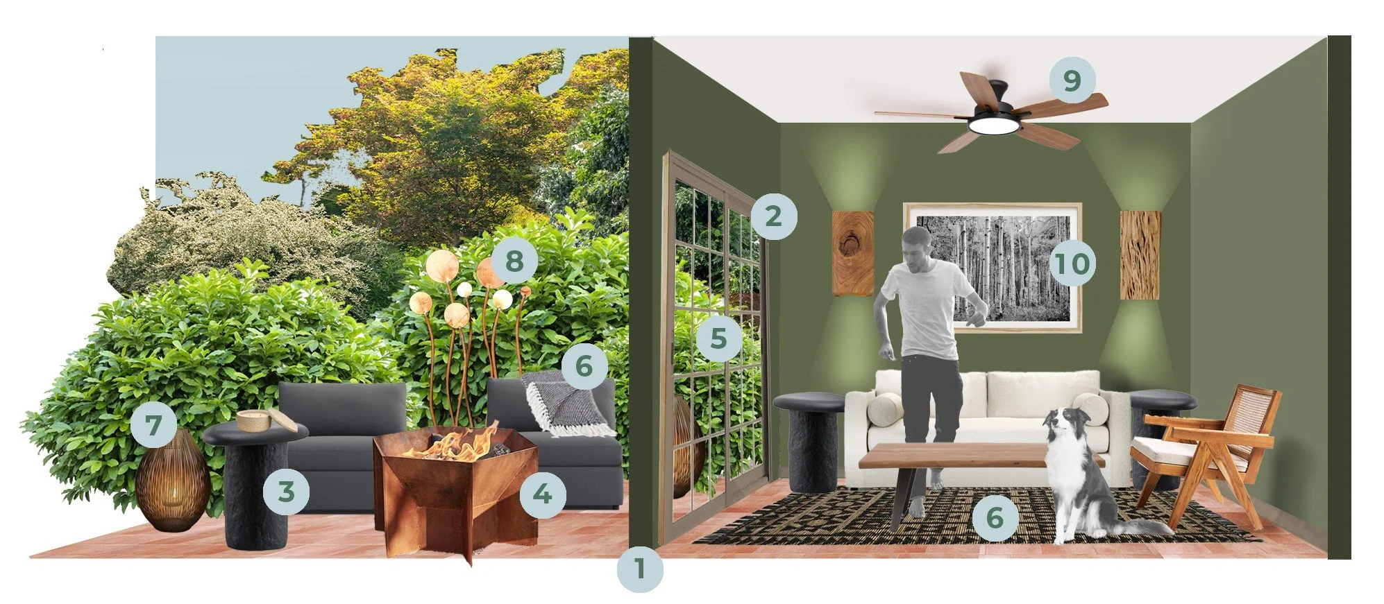 Indoor-Outdoor Style Home | Enhance Design Flow & Decor — The Curative ...